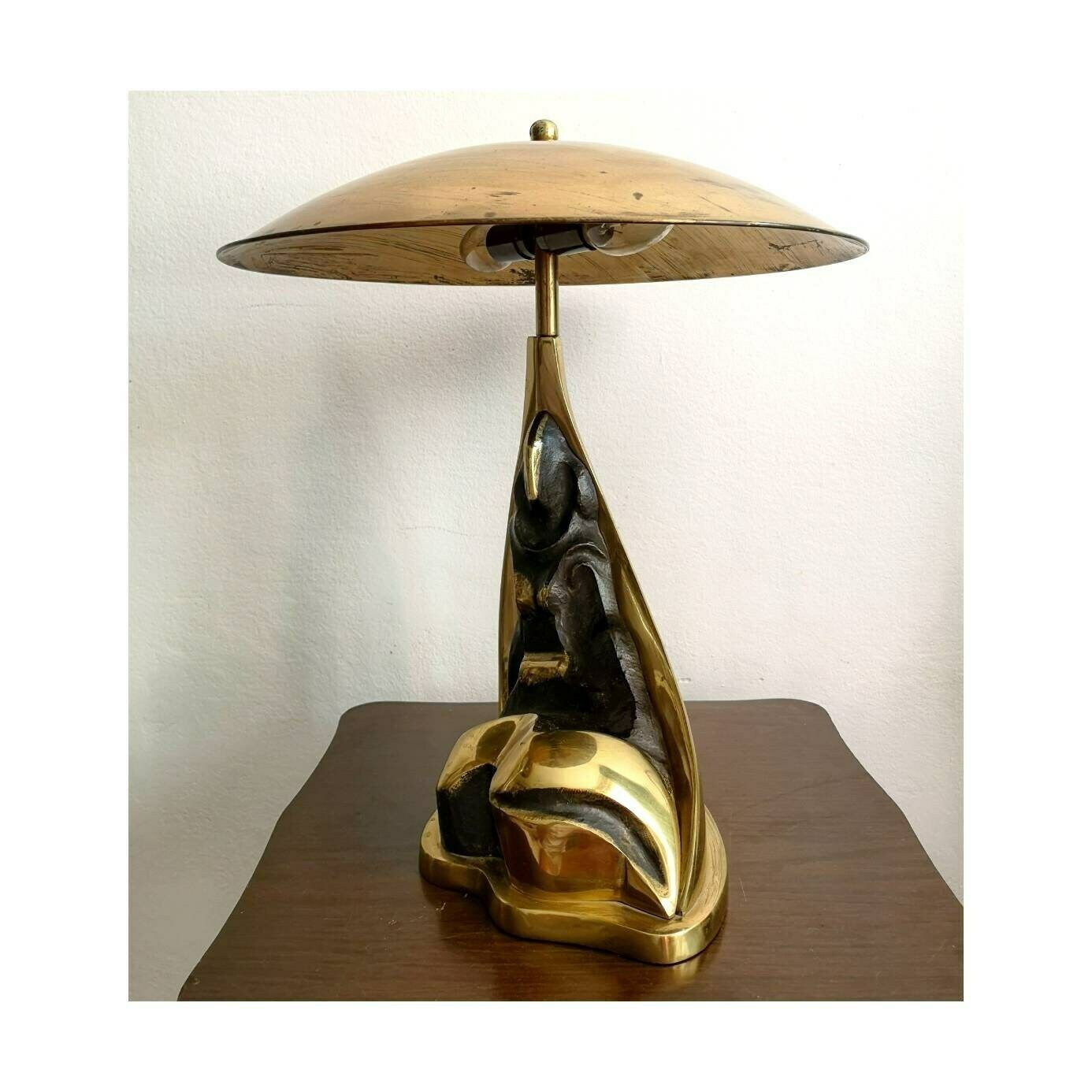 Rare Lamp Sculpture In Cubist Style Titled Lady By Yugoslav Sculptor Djordje Jovanovic / Female Nude Sculpture / Made In Yugoslavia (1980s) photo 1443.0