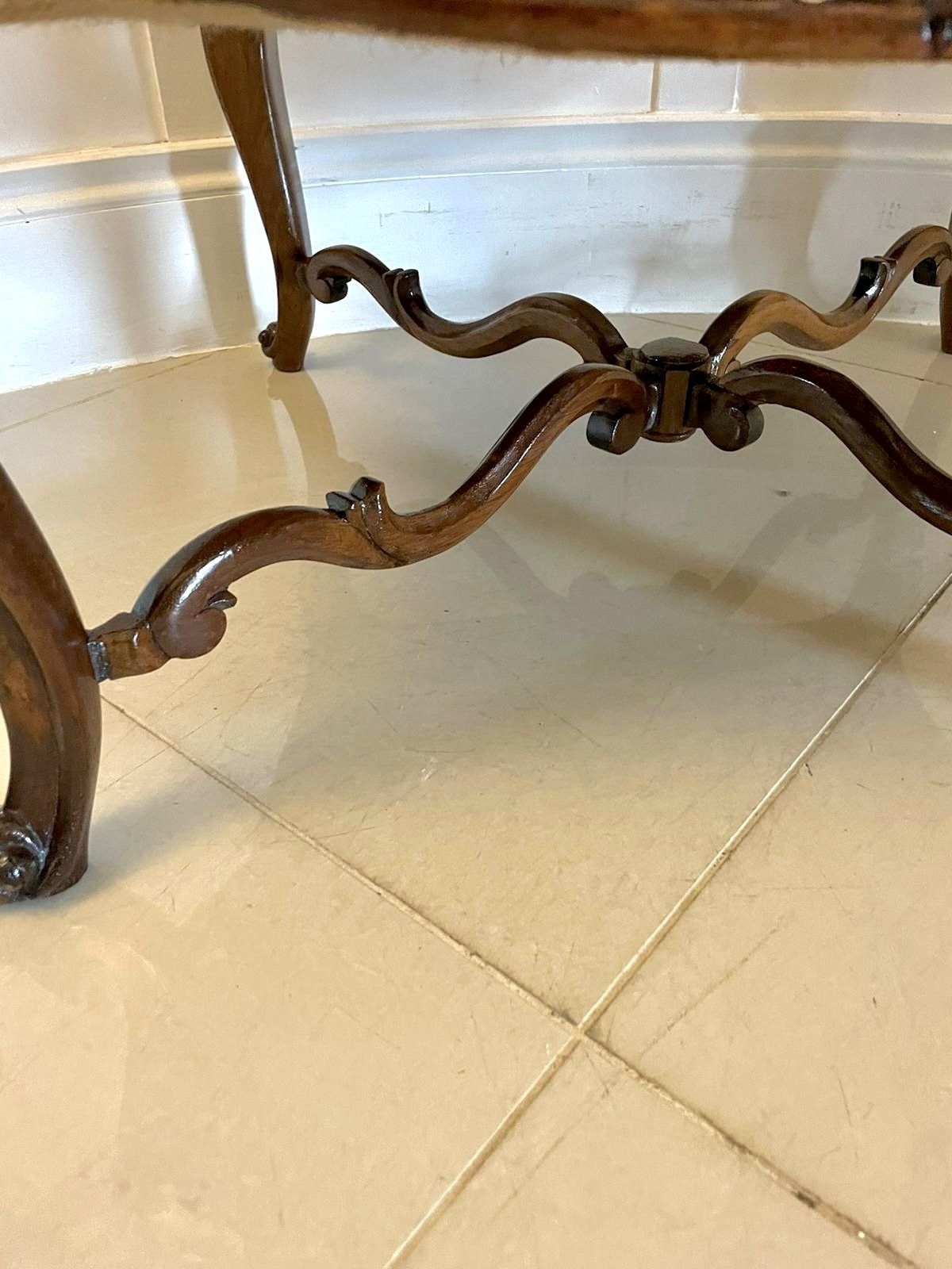 Large Antique 19th Century Quality Carved Rosewood Stool photo furniture