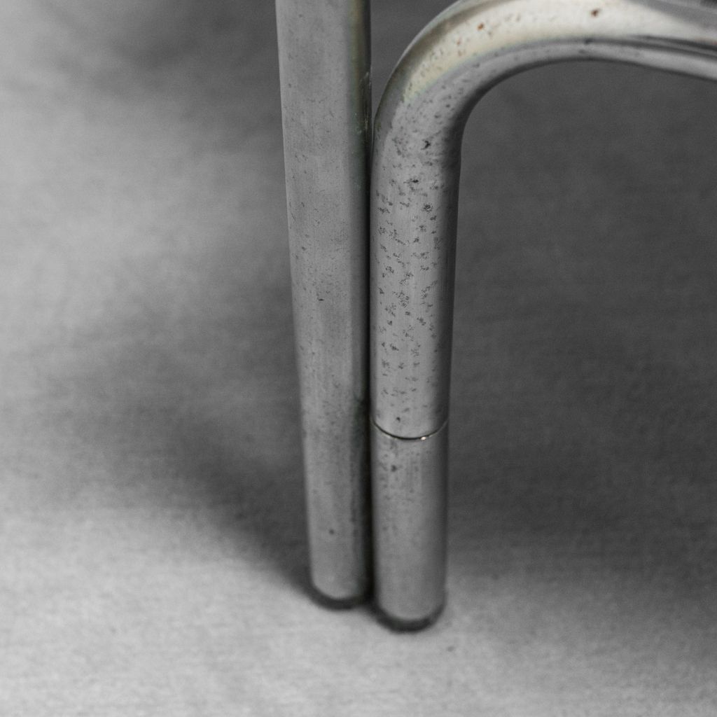 photo for sale Pair Of Double Sided Tubular Armchairs From The 1970s, Vintage Modern