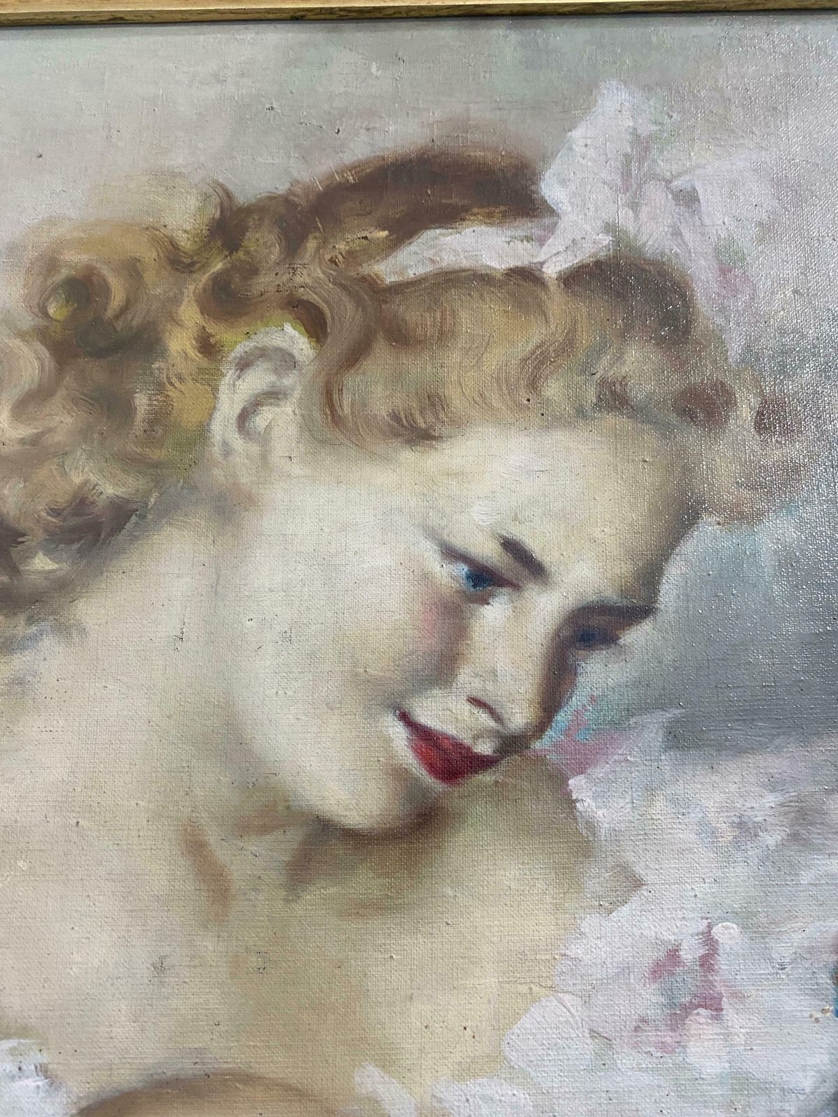 Antique Oil Painting "Ballerina" Signed Pal Fried photo vinterior