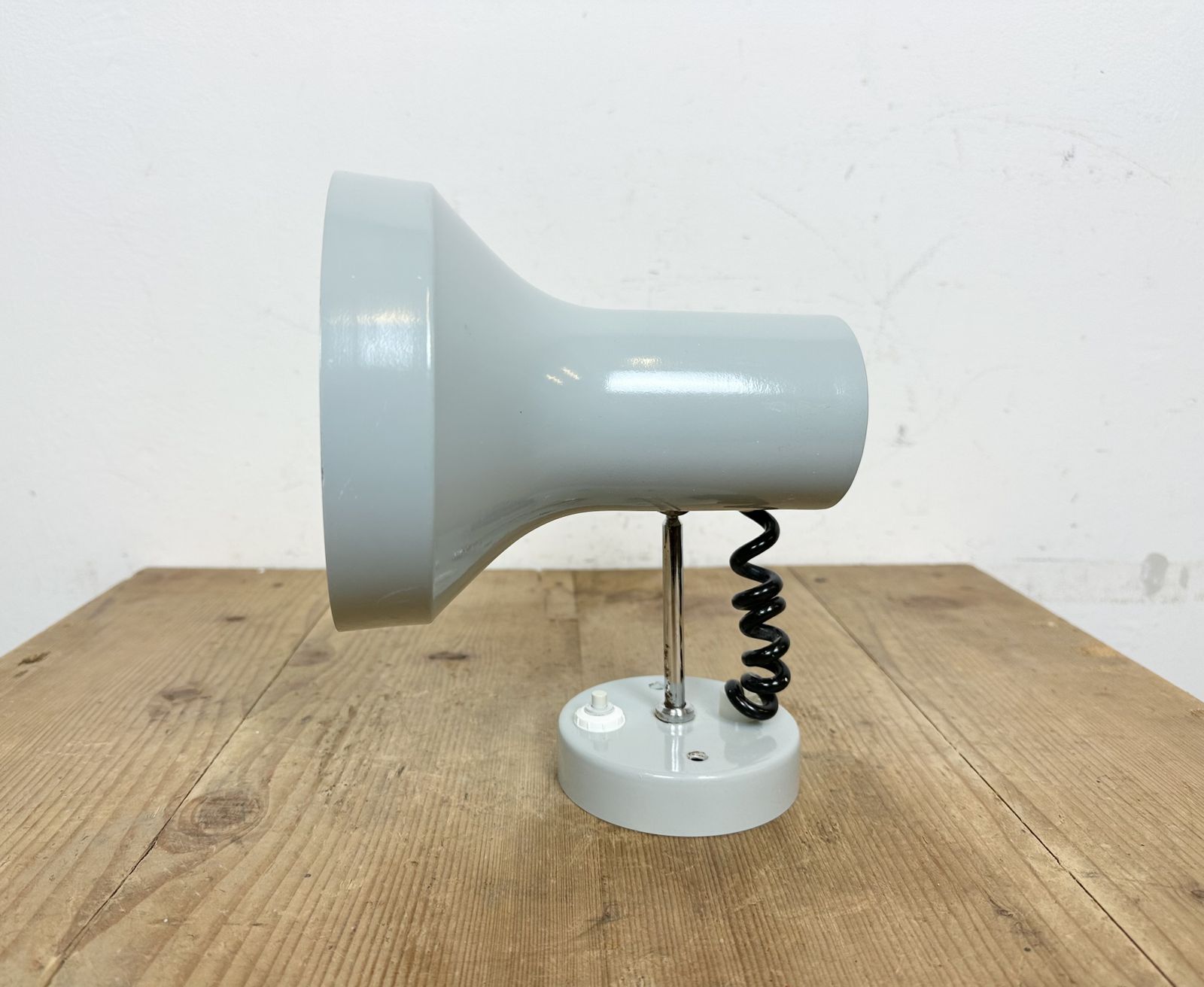 photo buy Vintage Grey Metal Wall Lamp By Josef Hurka For Napako, 1970s, 6x