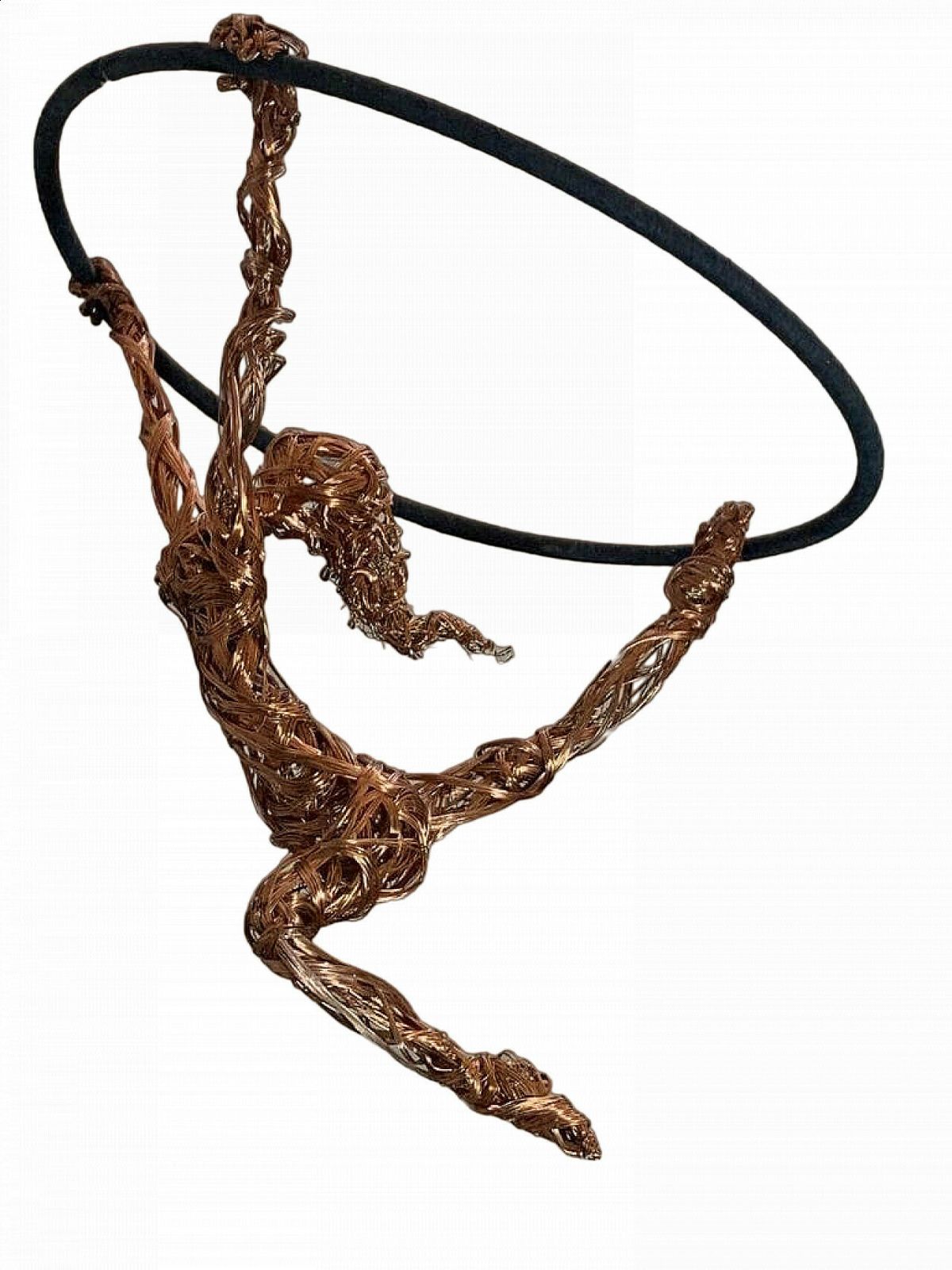 Maria Vittoria Urbinati, Acrobat Woman, Copper Wire Sculpture, 2010