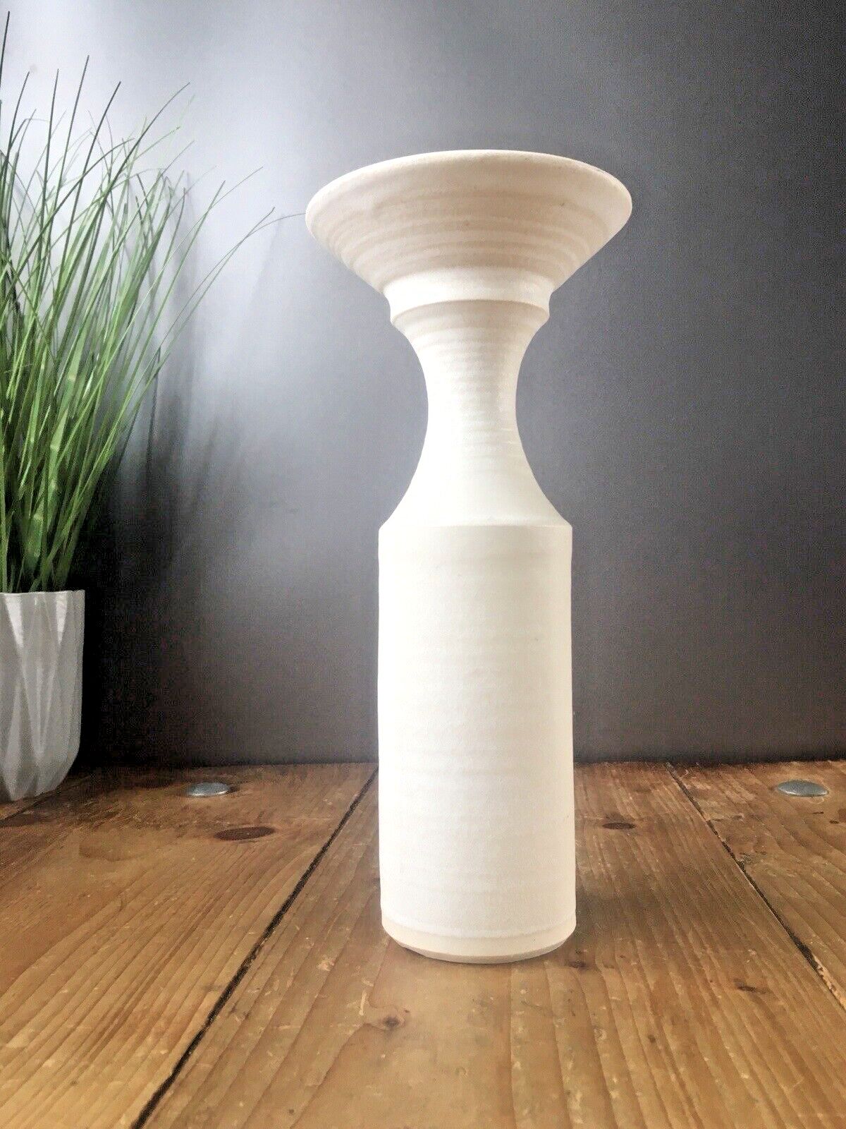 Mid Century 60's Welsh Claypits Ewenny Studio Art Pottery Vase Scandi Style 70's