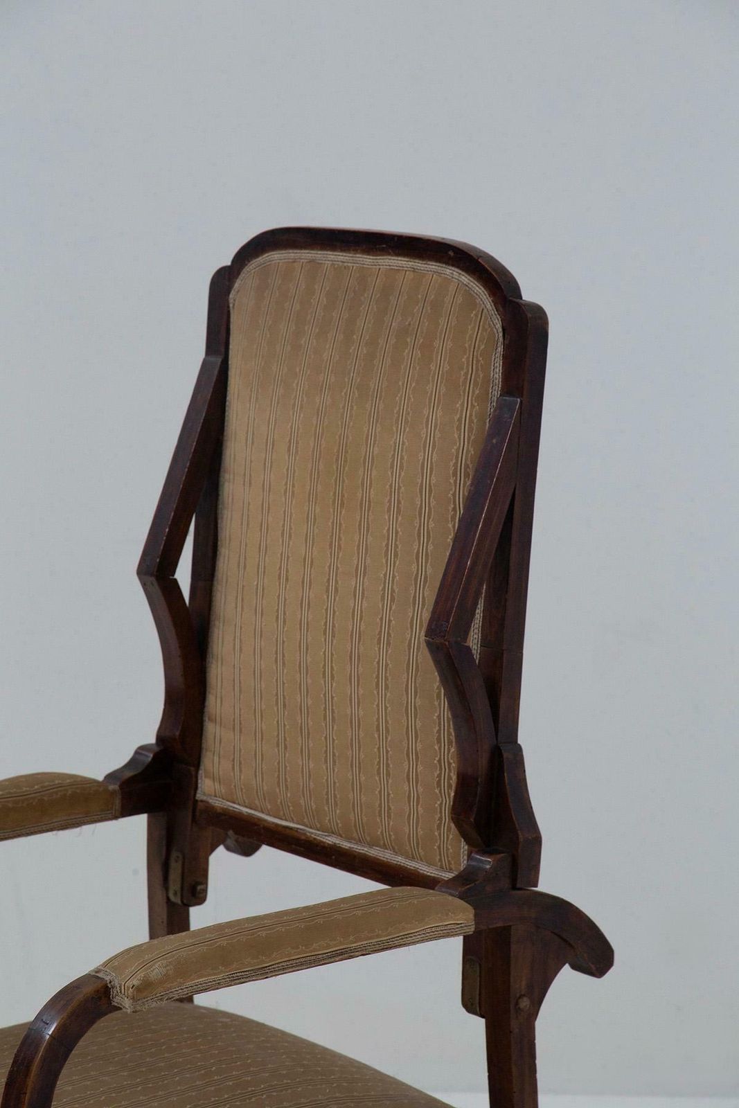 Italian Art Nouveau Period Armchair In Original Fabric photo for sale