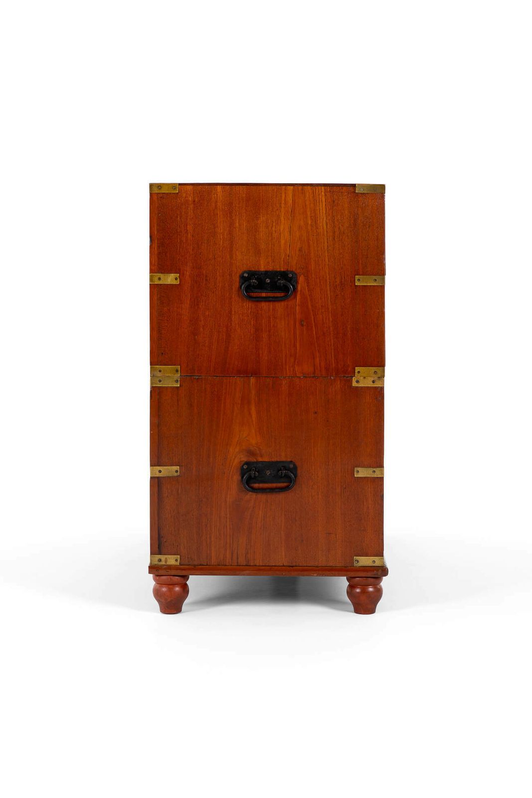 19th Century Teak Campaign Chest photo vinterior