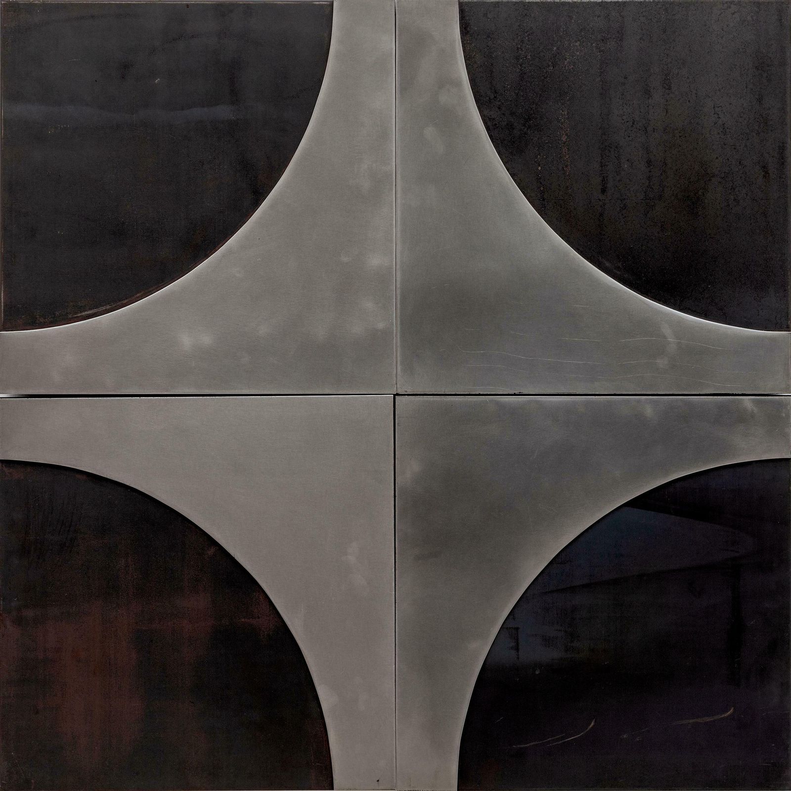 Brutalist Pop Art Metal Black And Silver Wall Sculpture,1960s Designed In Belgium photo buy