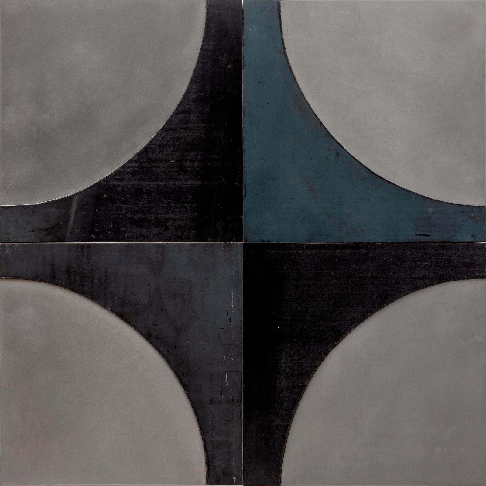 Brutalist Pop Art Metal Black And Silver Wall Sculpture,1960s Designed In Belgium photo vintage