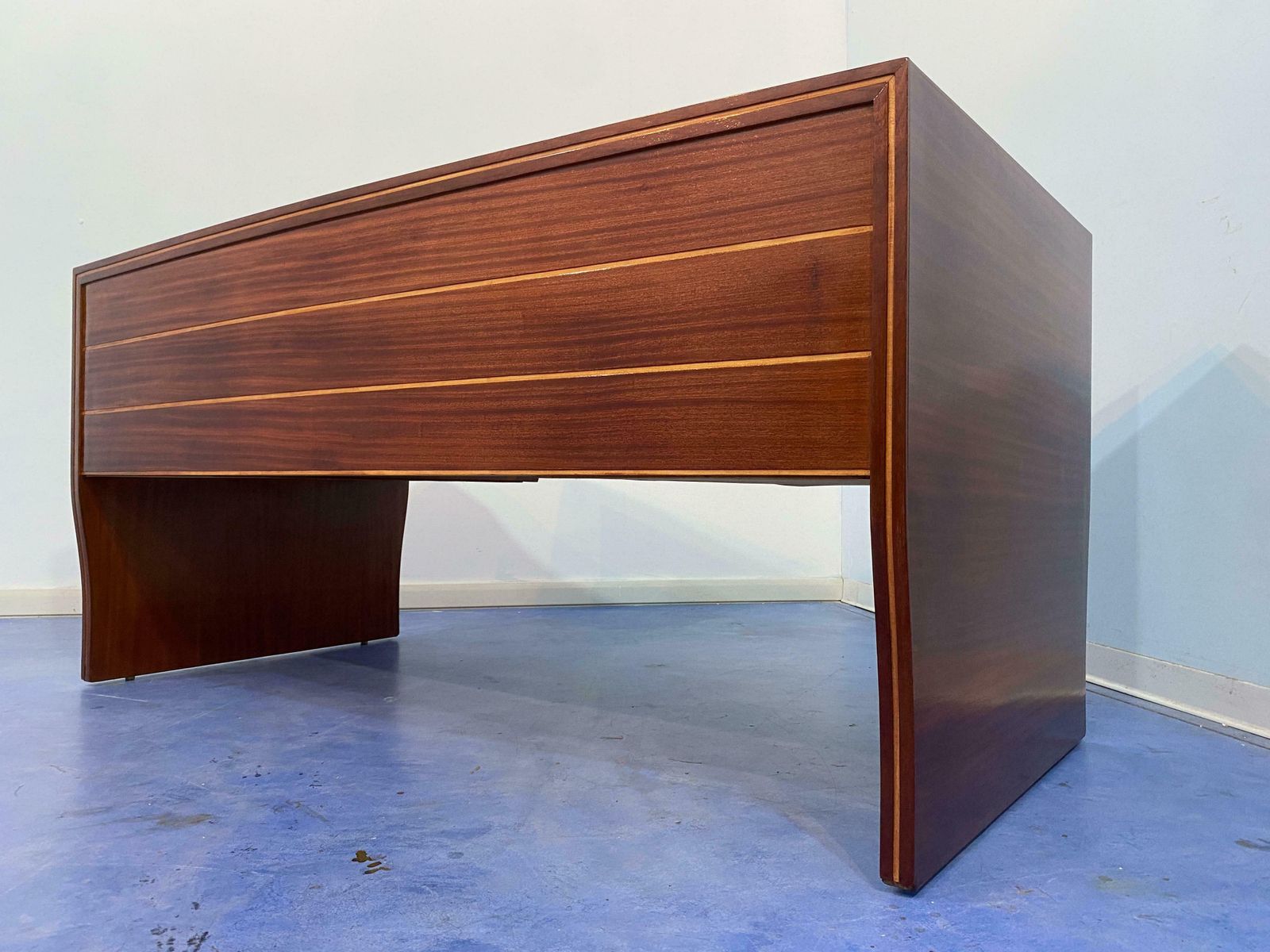 photo buy Italian Mid Century Executive Desk Designed By Osvaldo Borsani, 1940