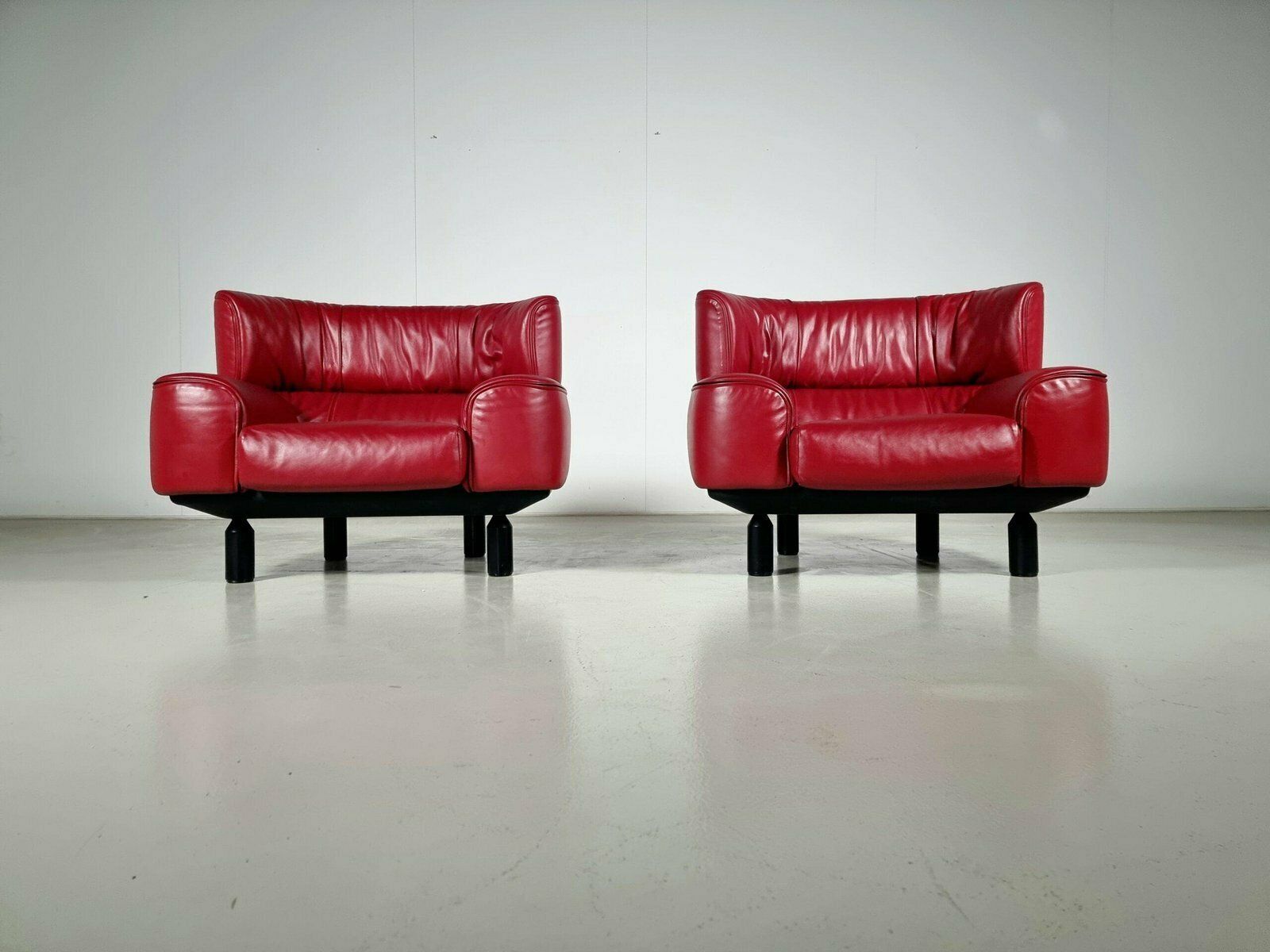 Vintage Bull Chairs By Gianfranco Frattini For Cassina, 1980s, Set Of 2