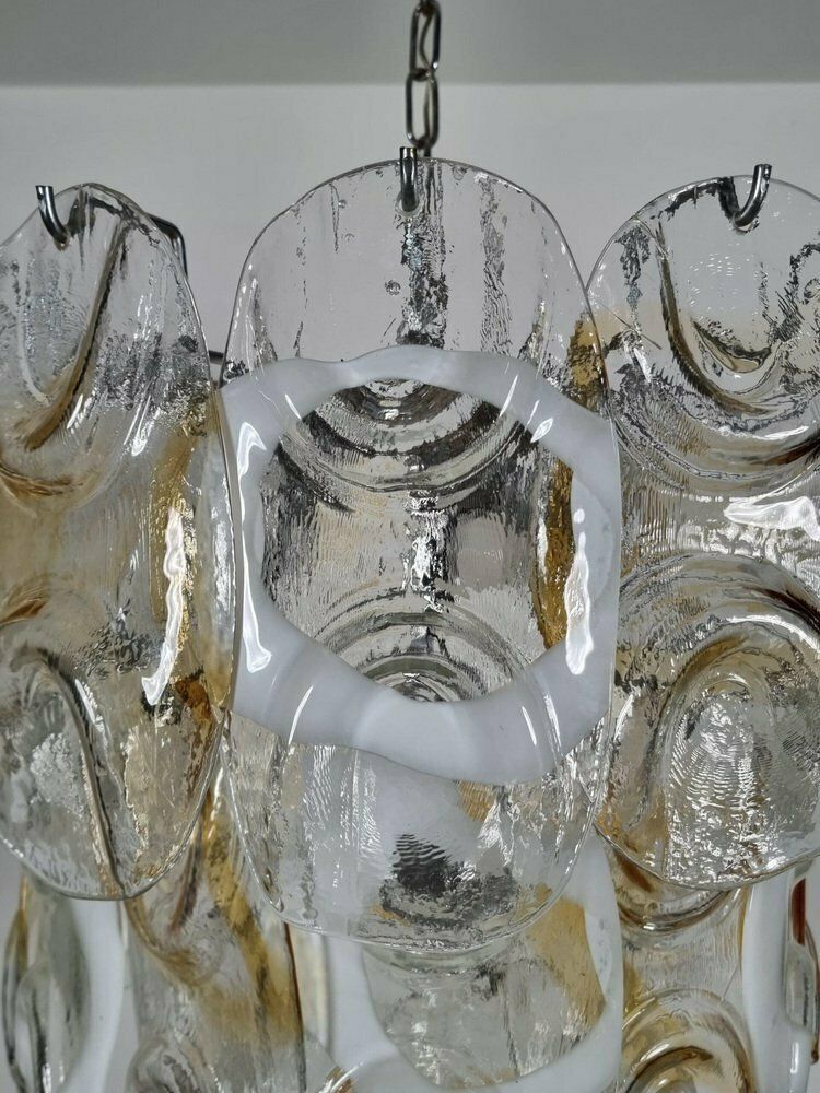 Murano Glass Rondini Chandelier From Mazegga, Italy, 1970s photo vintage