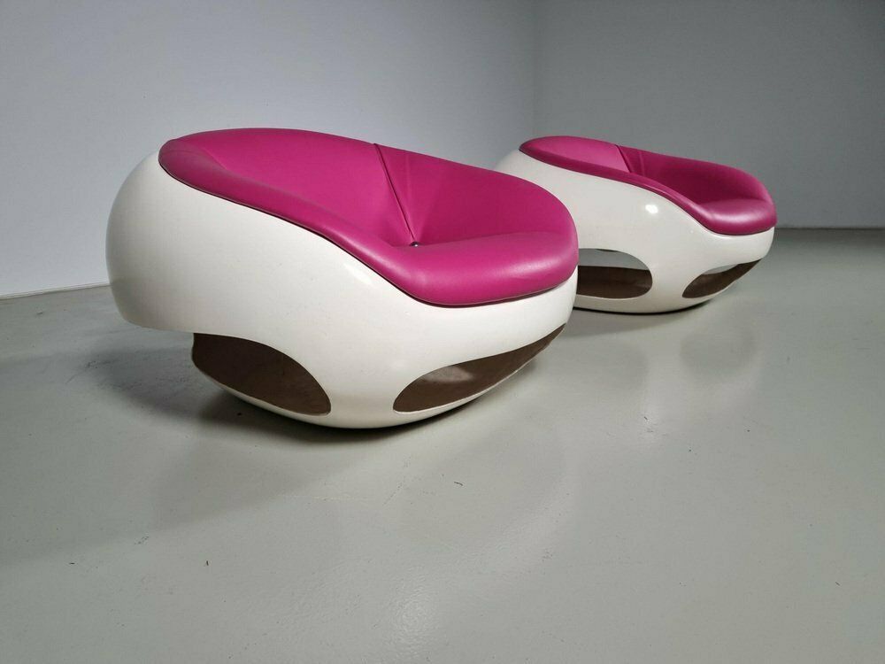 Fiberglass Pod Lounge Chairs By Mario Sabot, 1960s, Set Of 2 photo furniture