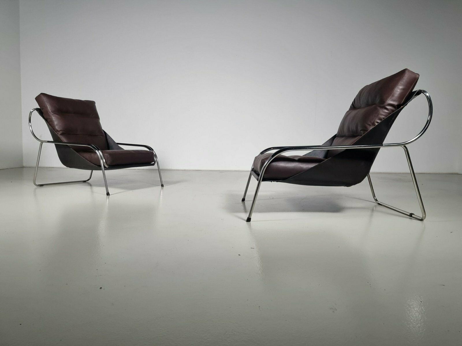 First Edition Maggiolia Lounge Chairs For Zanotta Attributed To Marco Zanuso, Italy, 1950s, Set Of 2 photo Furniture
