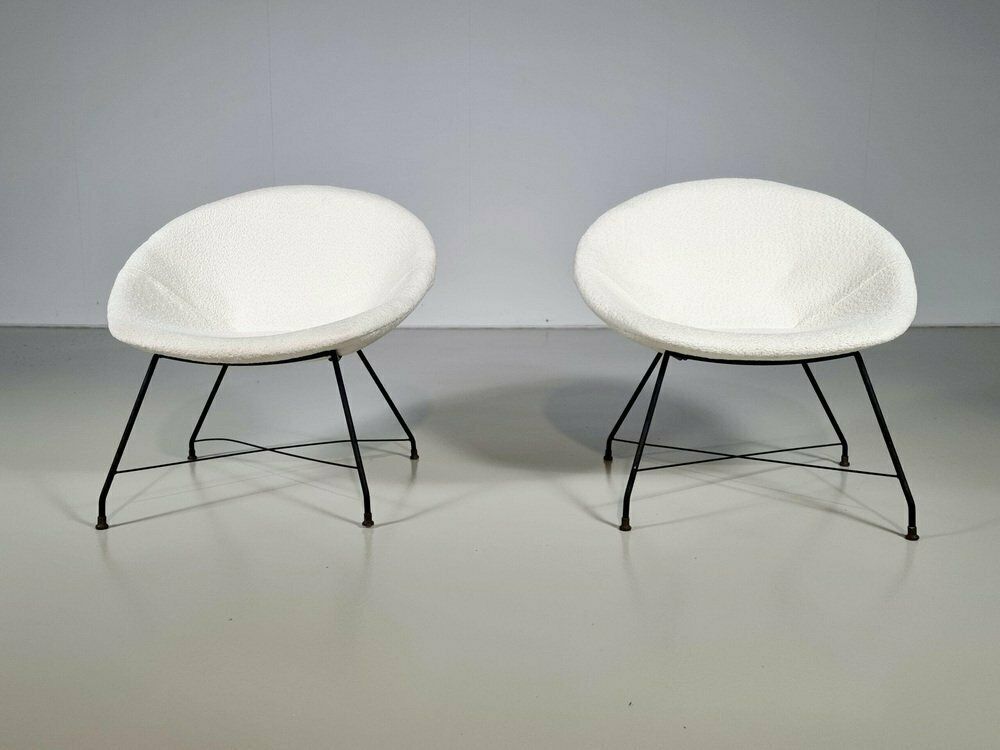 Minoletta Armchairs Attributed To Augusto Bozzi For Saporiti, 1950s, Set Of 2