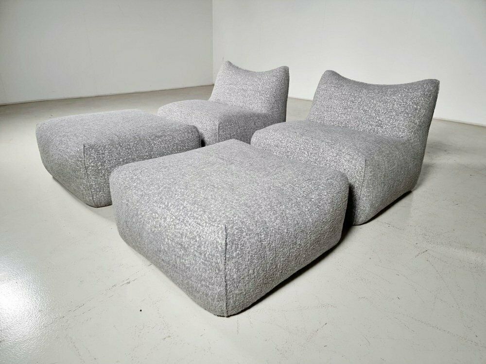 Le Bambole Lounge Chair Set By Mario Bellini For B&B Italia, 1970s, Set Of 2 photo Furniture