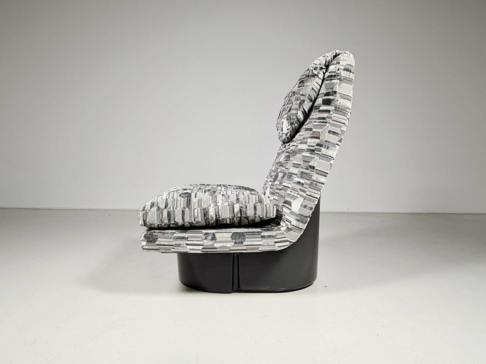 Fabric And Fiberglass Comfort Armchair By T. Ammannati & G.P. Vitelli, Italy, 1970s photo for sale