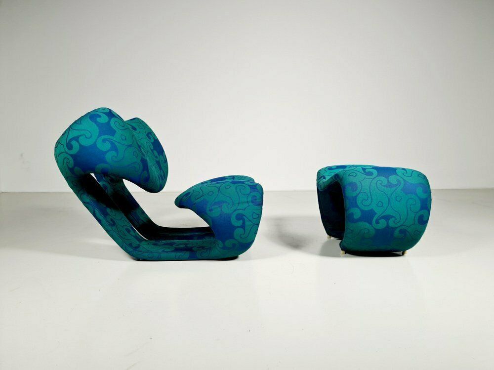 Lounge Chair Set By Vittorio Introini For Saporiti, 1970s, Set Of 2 photo furniture