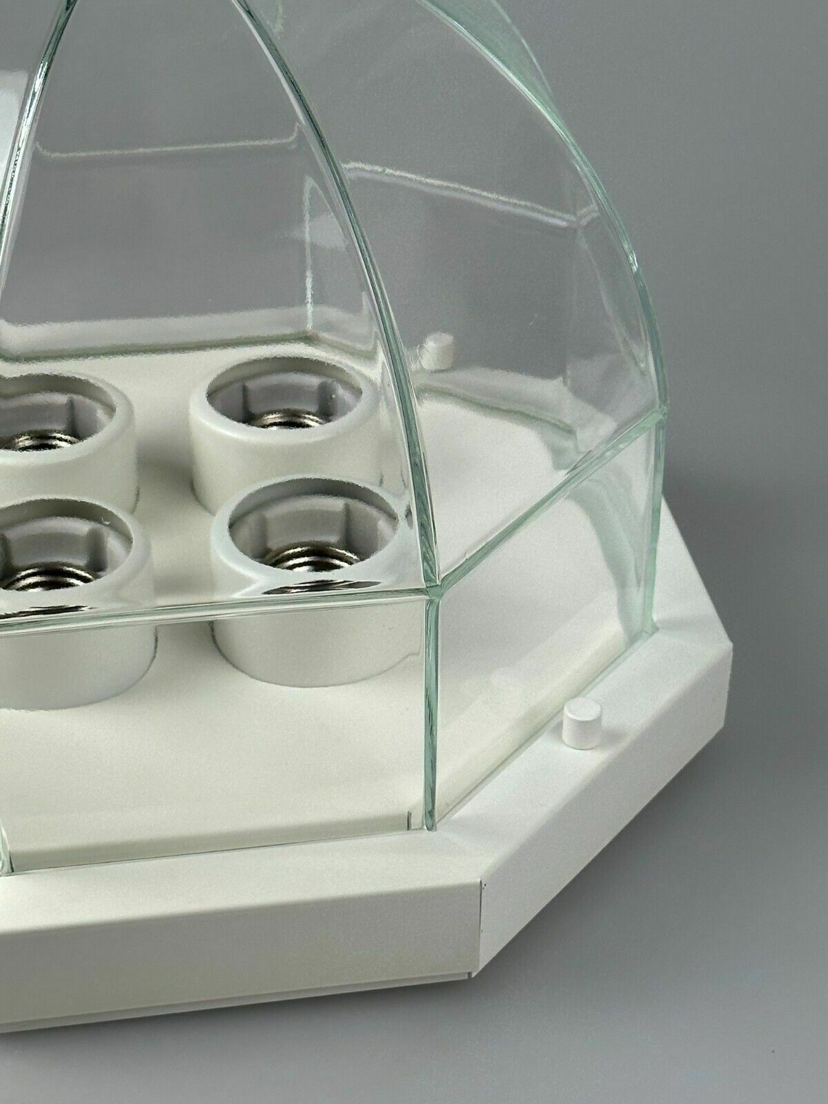 Lighting 60s 70s Ceiling Lamp Glashütte Limburg Germany Plafoniere Glass & Metal photo