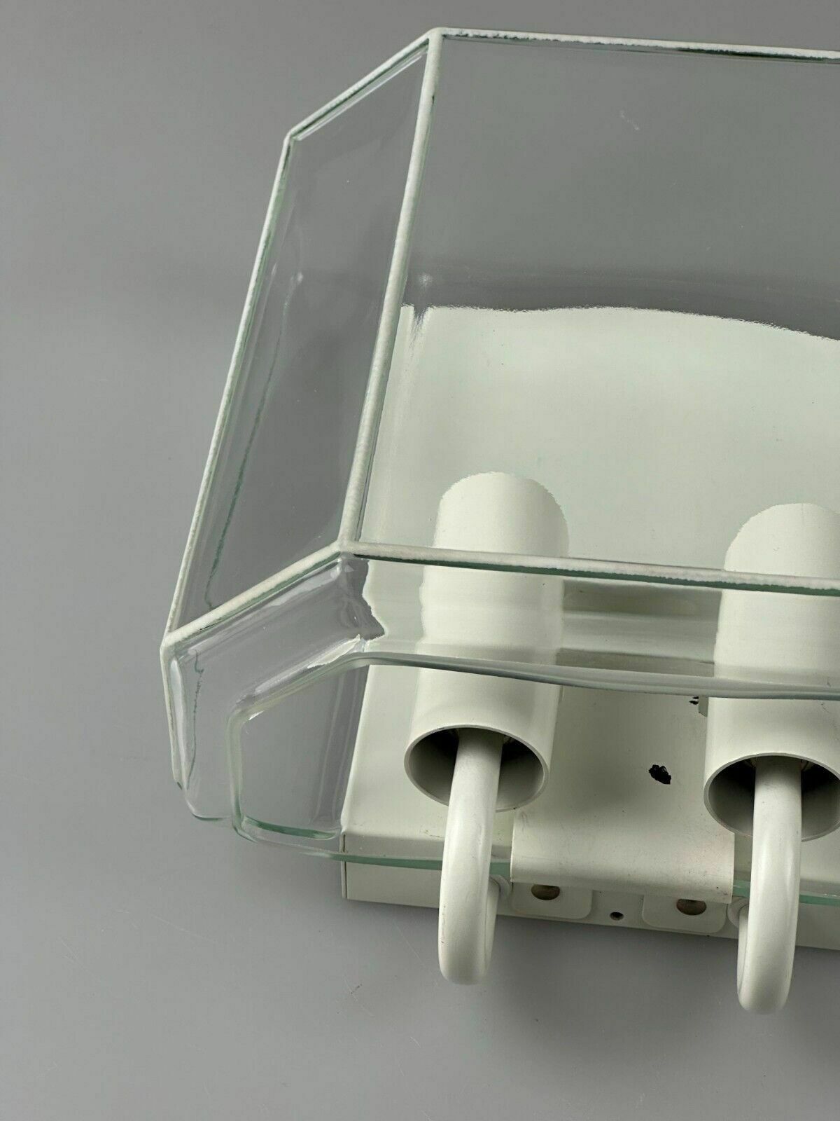 60s 70s Wall Lamp Glashütte Limburg Germany Glass & Metal Age Design photo 346.0