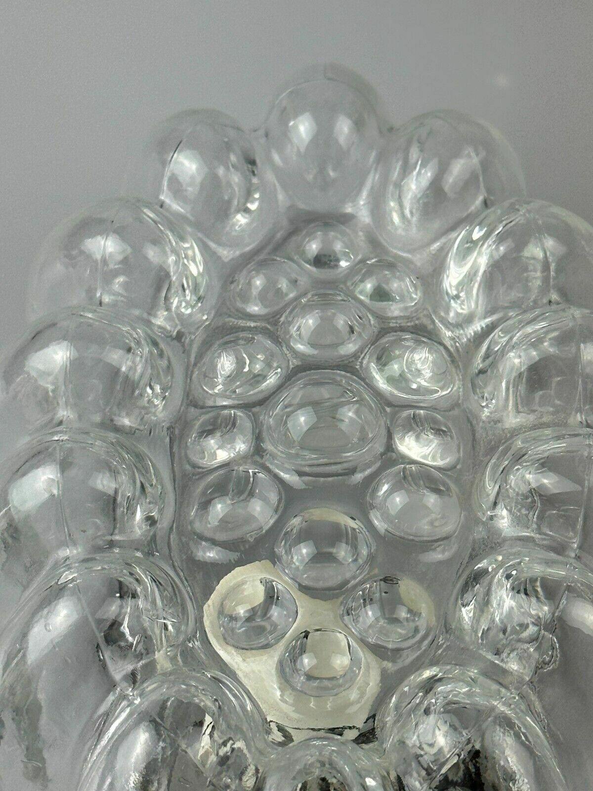 photo vinterior 60s 70s Wall Lamp Made Of Glass & Metal Bubble Wall Sconce Space Age Design