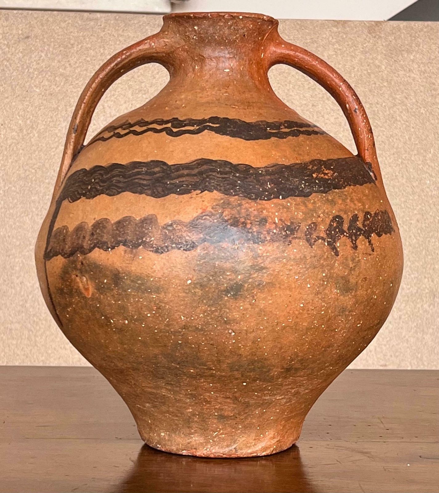 Pichet de mariage du XVIIIe siècle, « Cantaro » de Calanda, Espagne, vase en terre cuite photo furniture