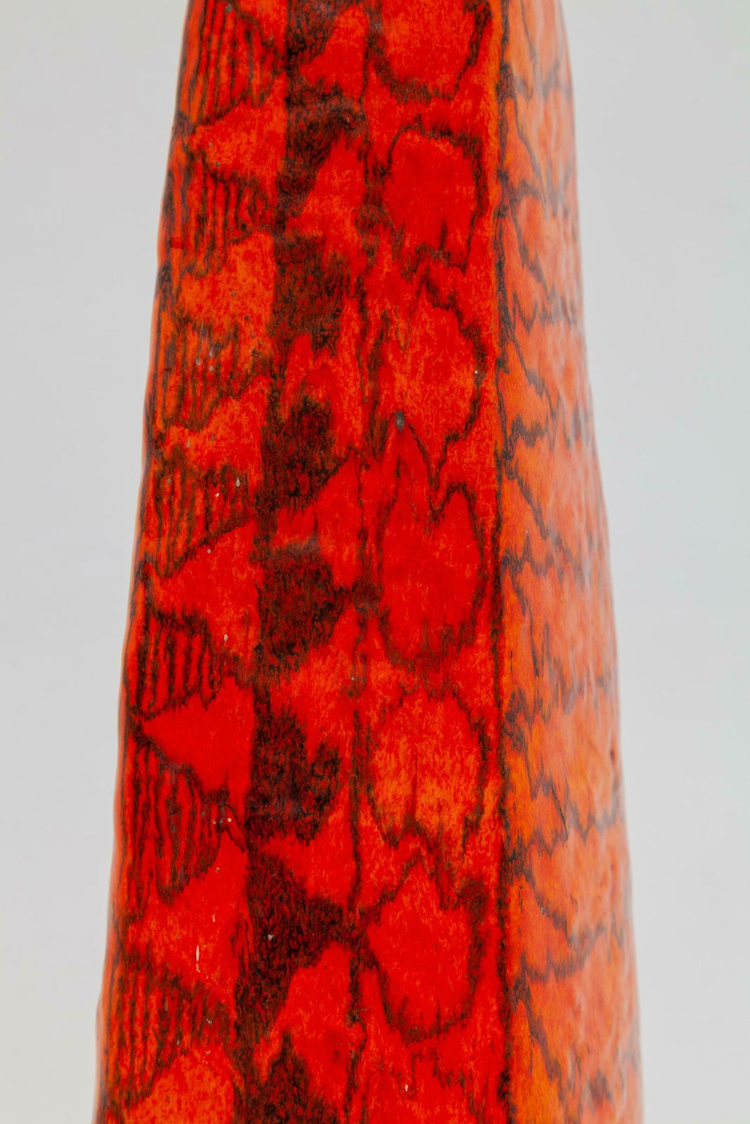 Orange Large Floor Vase Designed By Torviscosa, Italy, 1960 photo 2198.0