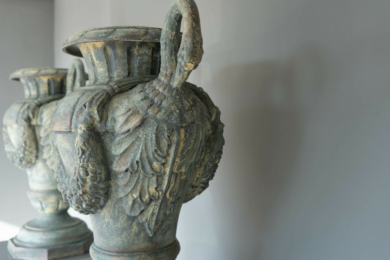 Pair Of French Antique Urns photo furniture