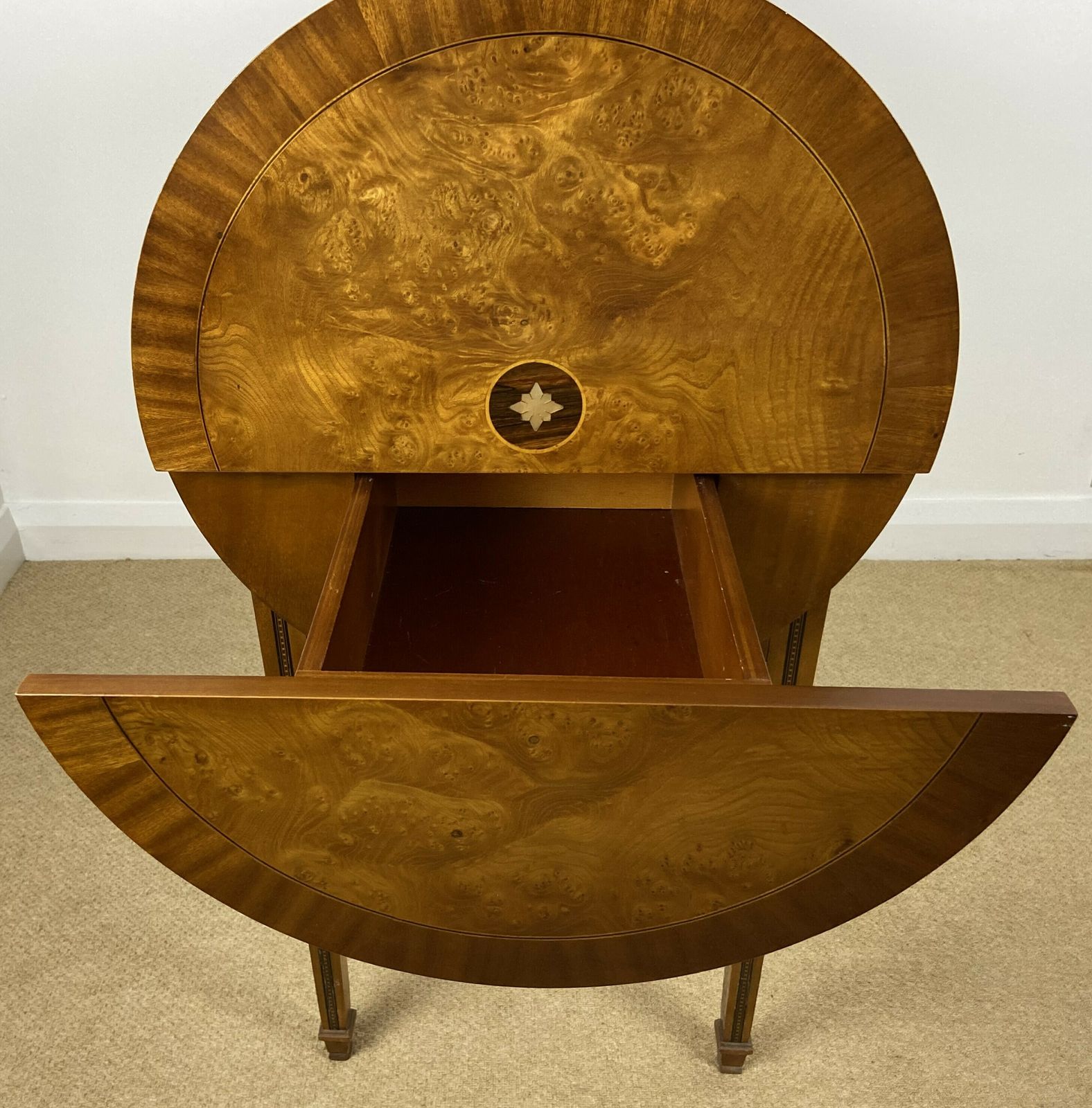 photo furniture Italian Art Deco Inlaid Cylinder Desk By Carpanelli Of Milan