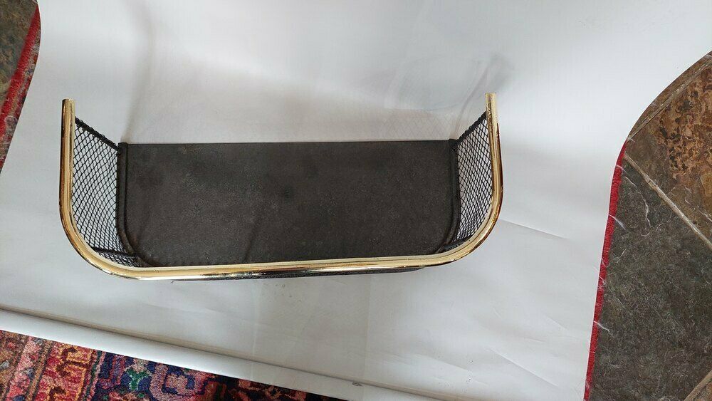 Early 19thc Brass Frame Nursery Fire Guard photo furniture
