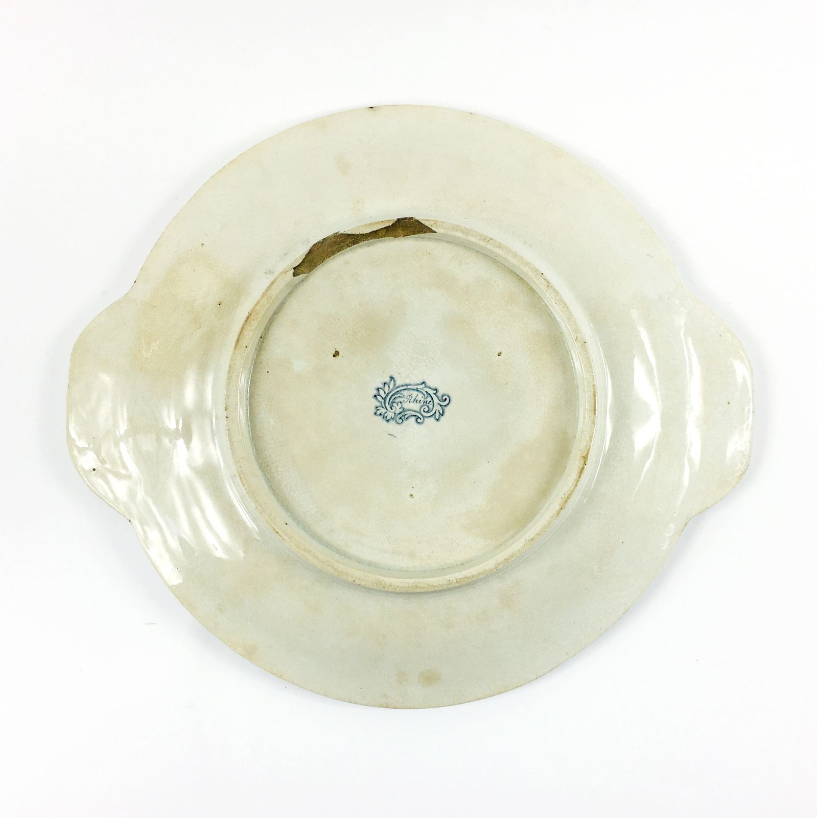 Large Victorian Decorative/Serving Plate In Rhine Pattern, United Kingdom, Late 19th Century photo vinterior