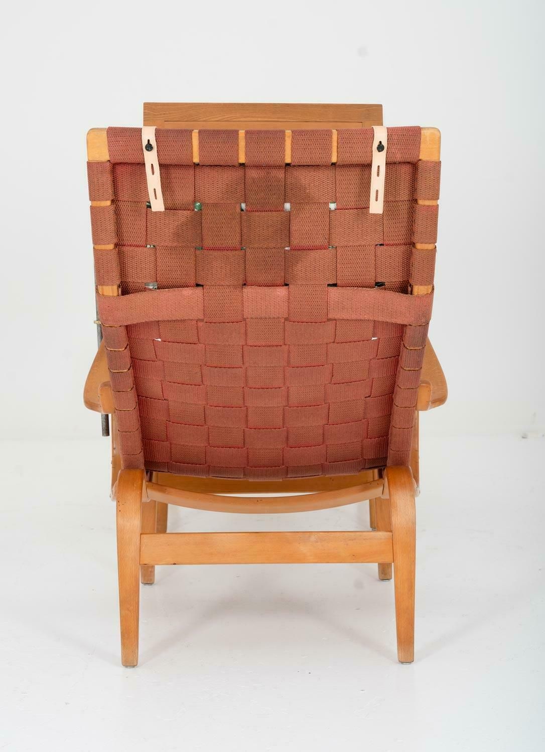 Scandinavian Lounge Chair "Pernilla 1" By Bruno Mathsson, 1940s photo vintage