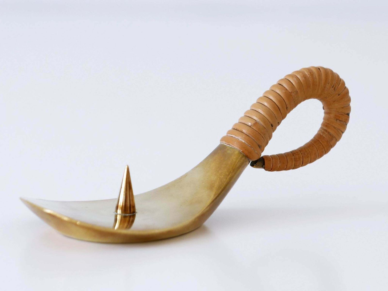 1955.0 Rare Mid Century Modern Candlestick No 3433 By Carl Auböck Austria 1937 photo