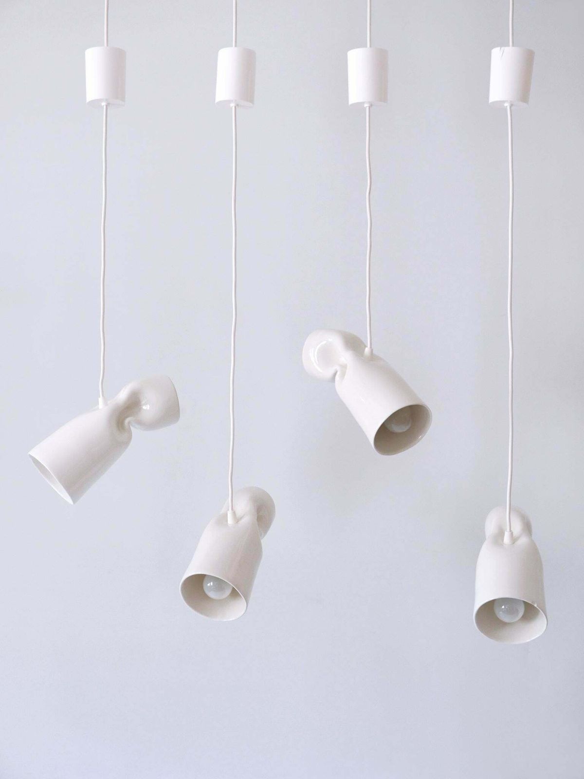 Set Of Four Strangled Light Pendant Lamps By Gitta Gschwendtner For Artificial photo furniture