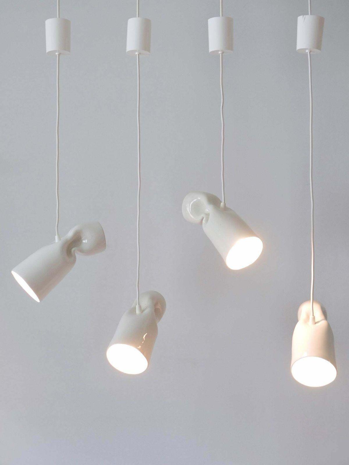 Set Of Four Strangled Light Pendant Lamps By Gitta Gschwendtner For Artificial photo for sale
