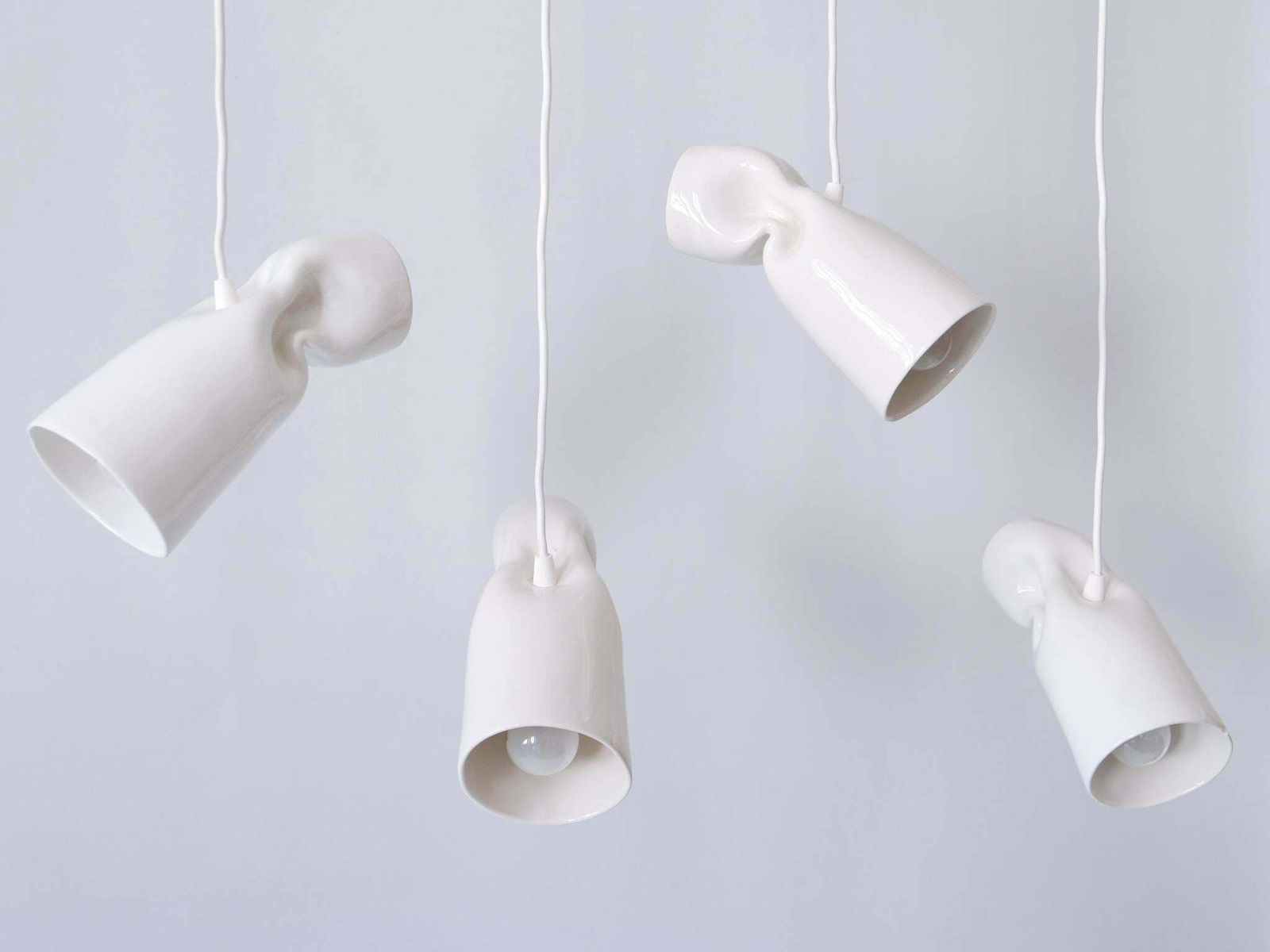photo furniture Set Of Four Strangled Light Pendant Lamps By Gitta Gschwendtner For Artificial