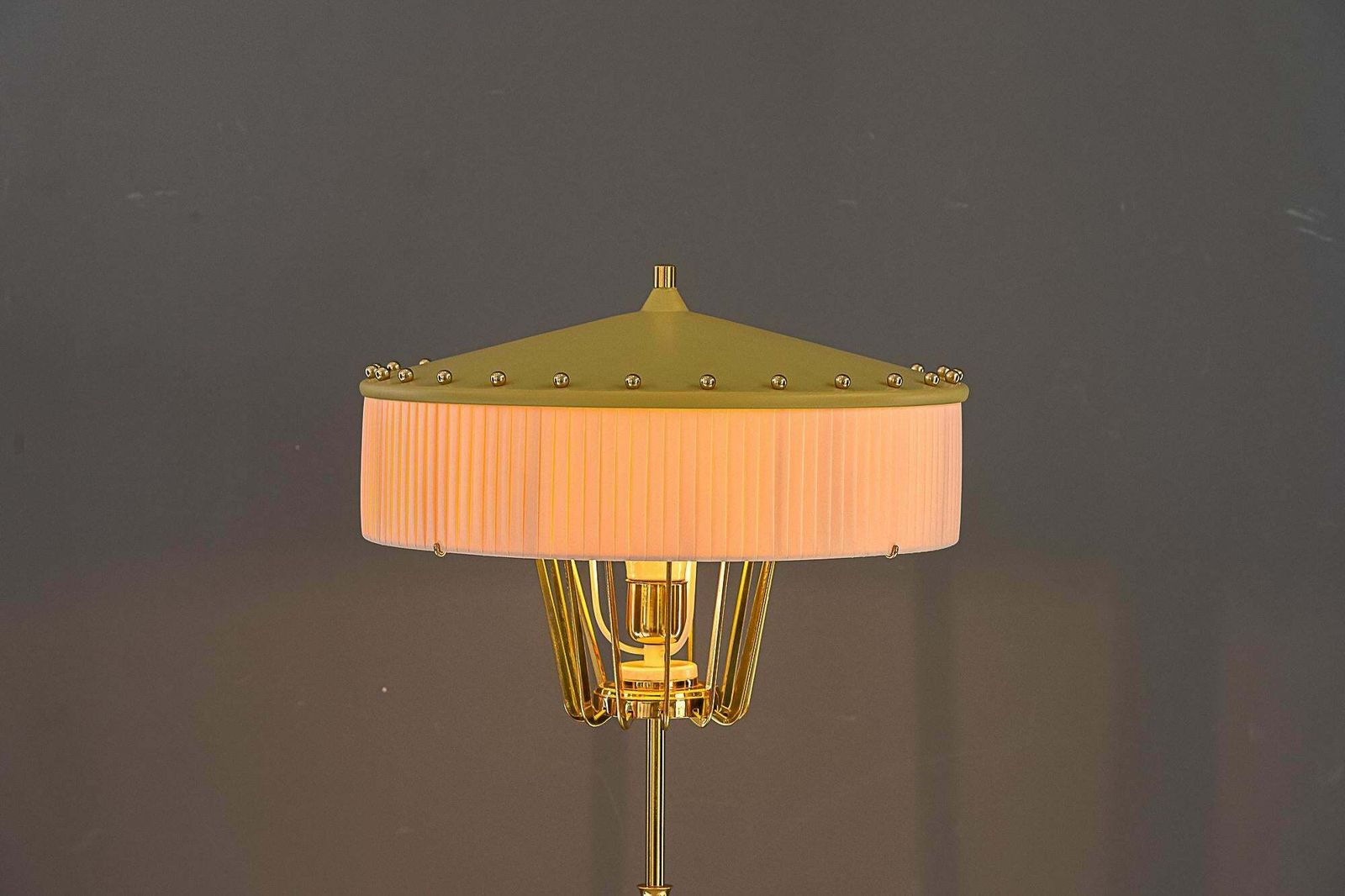 Lighting Rare J.T Kalmar Floor Lamp Vienna Around 1950s photo