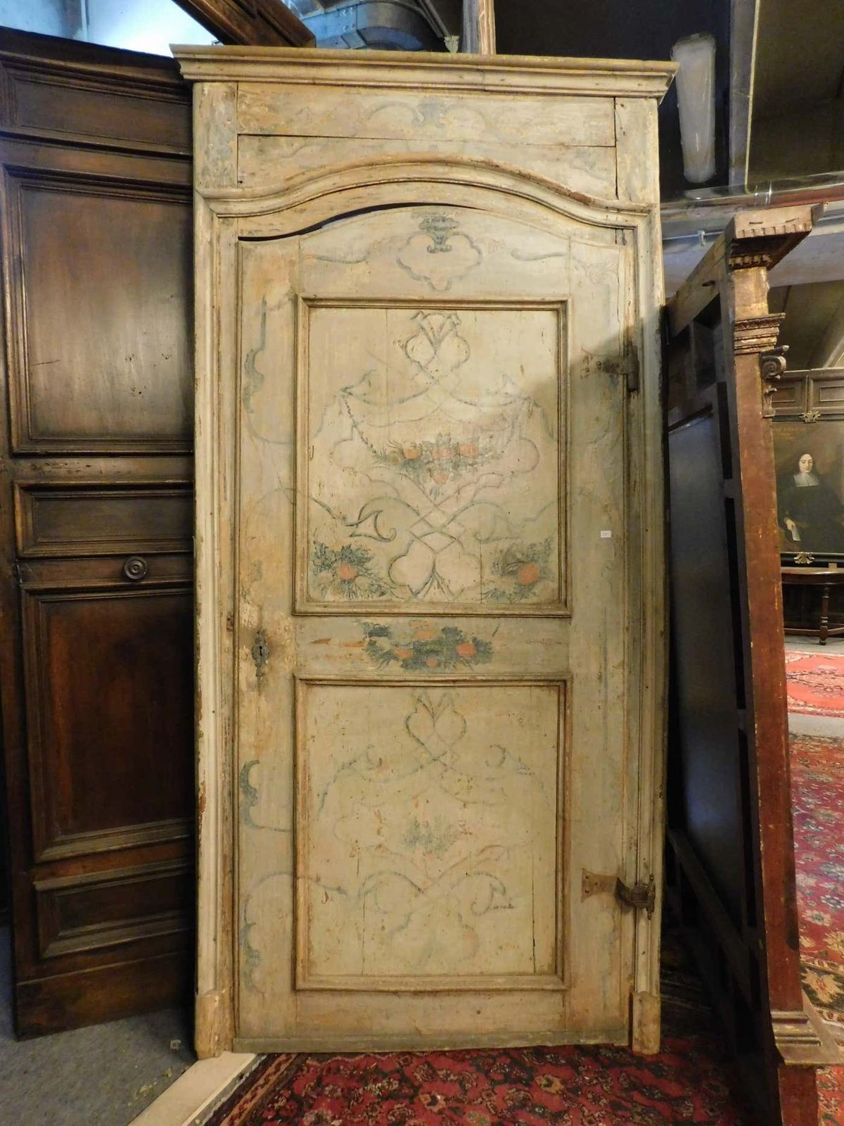 N.2 Painted And Lacquered Doors, Complete With Original Frame, Italy photo furniture