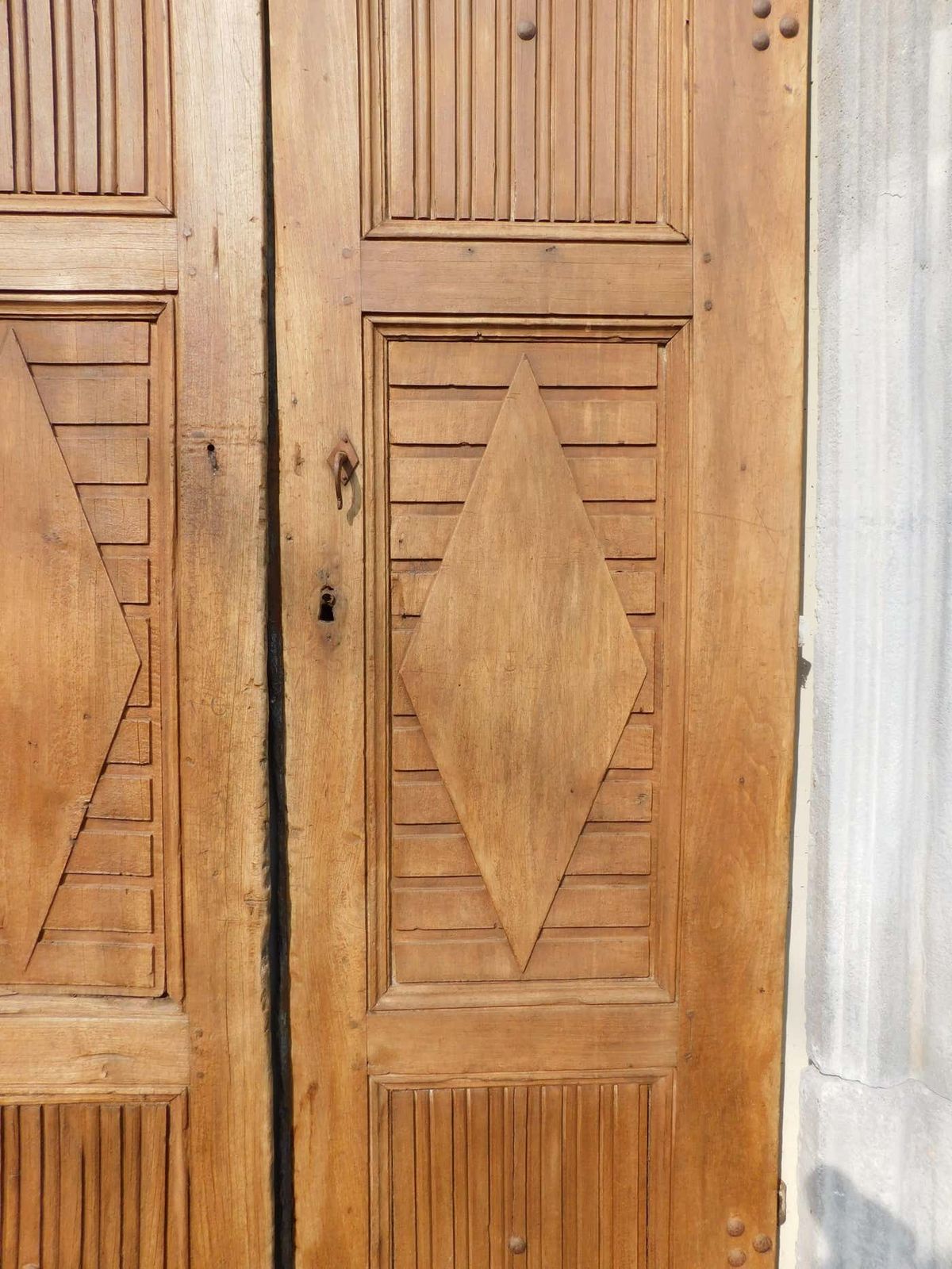 photo furniture N.2 Similar Entrance Facade Portals, Carved In Artificial Stone, Italy