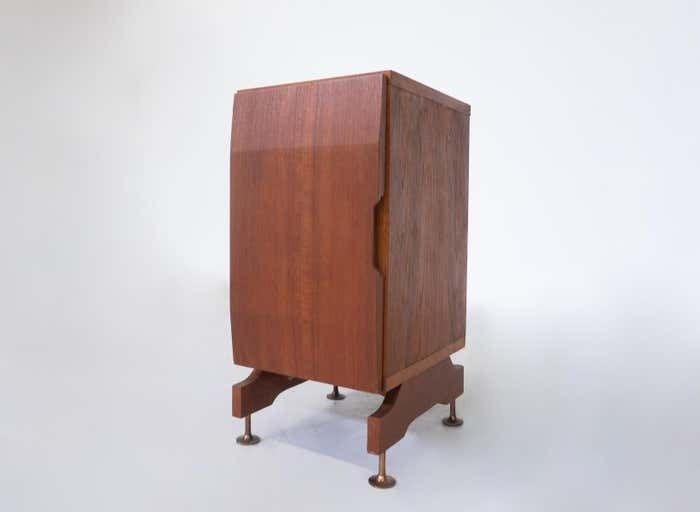 Mid Century Modern Small Chest, Wood, Italy, 1960s photo furniture