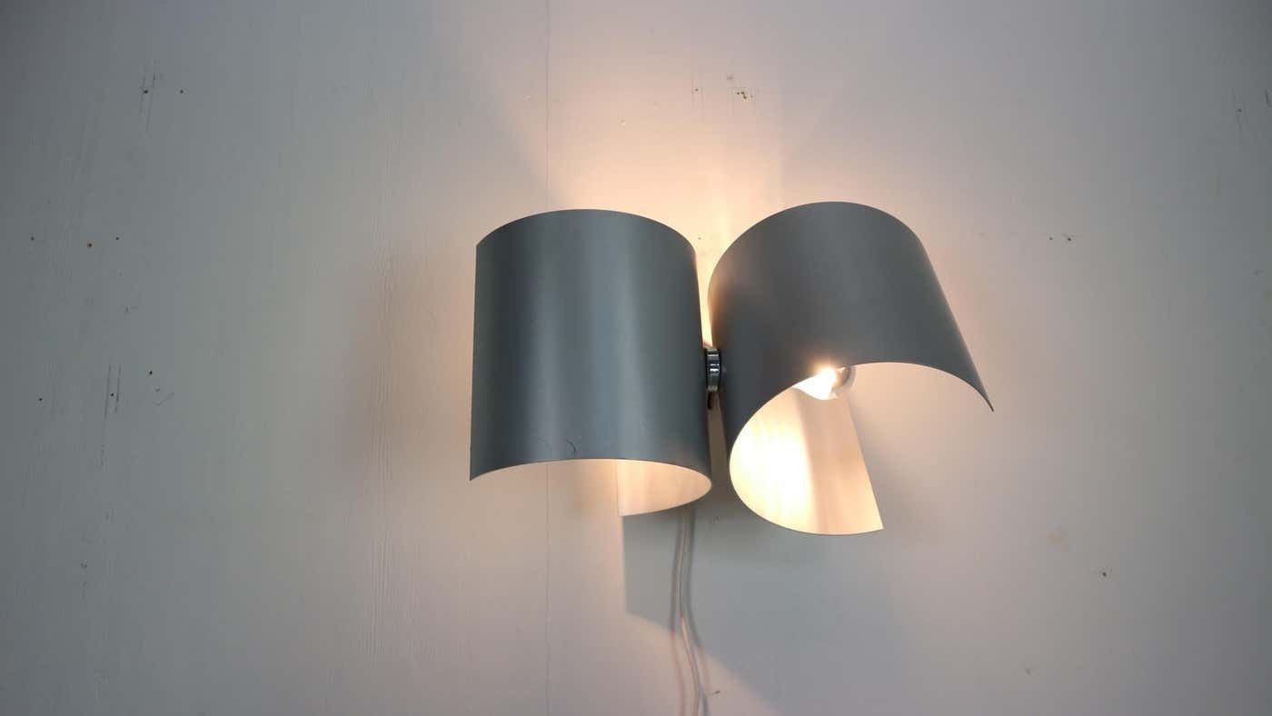 Giuliano Cesari Silver Wall Adjustable Lamp For Nucleo Sormani, 1960 Italy photo furniture