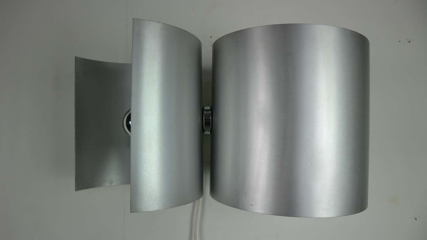 photo buy Giuliano Cesari Silver Wall Adjustable Lamp For Nucleo Sormani, 1960 Italy