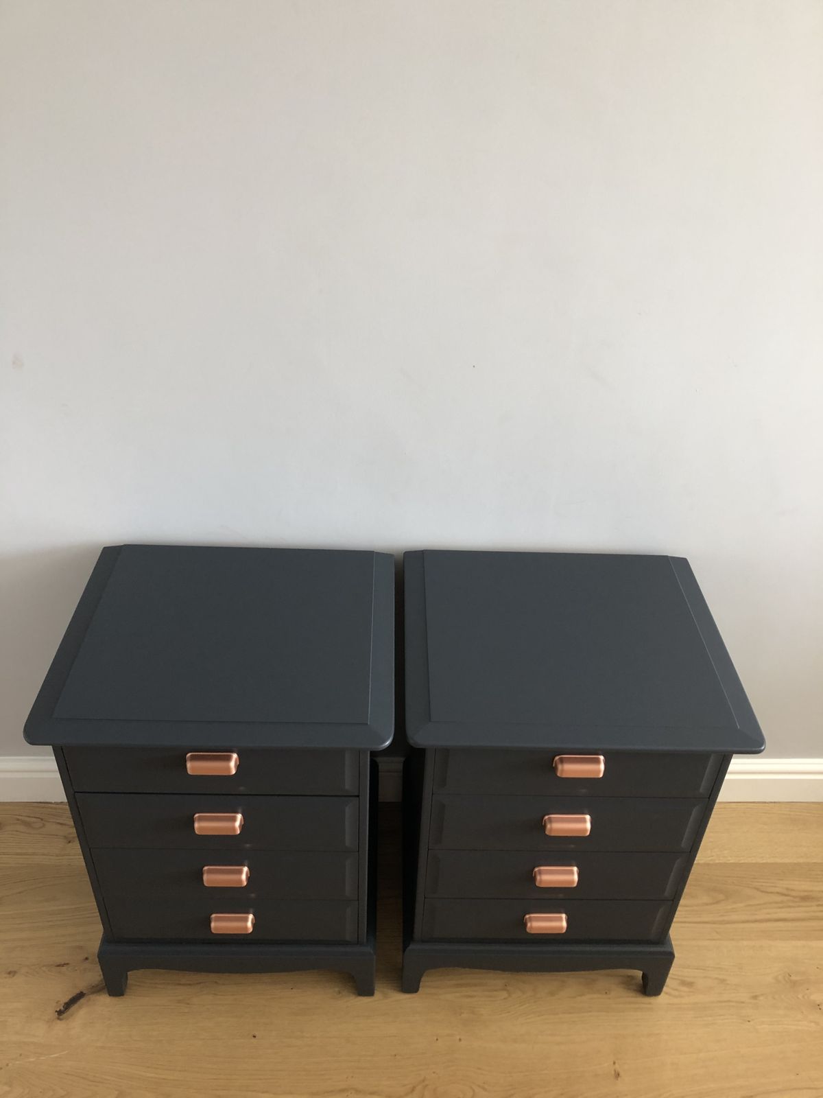 Stag Minstrel Bedroom Furniture Set Of 5, Blue photo vintage