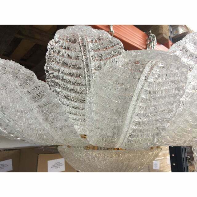 Murano Glass Sputnik Chandelier Flush Mount, Mazzega Style, Lot Of 2 Or A Pair Of Chandeliers photo buy