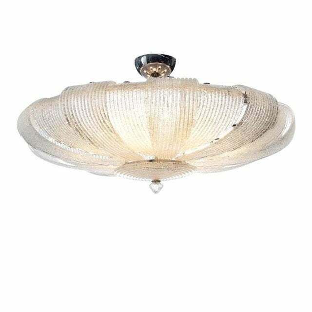 Contemporary Murano Glass Sputnik Chandelier Flush Mount, Mazzega Style, Lot Of 2 Or A Pair Of Chandeliers photo 34323.2