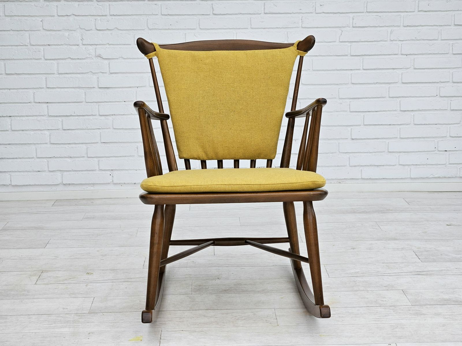 1960 70s, Danish Design By Farstrup Stolefabrik, Reupholstered Rocking Chair. photo buy