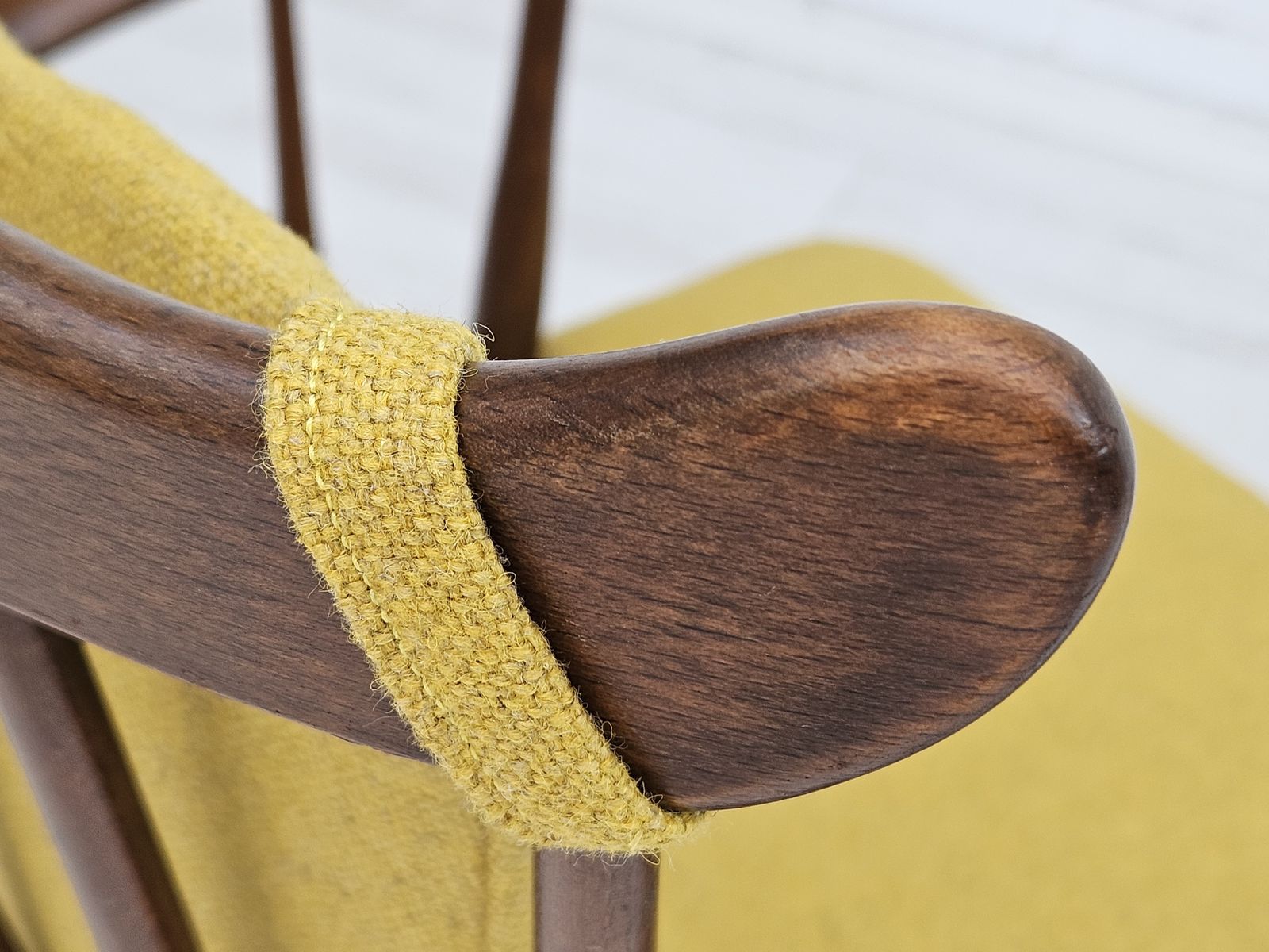 photo furniture 1960 70s, Danish Design By Farstrup Stolefabrik, Reupholstered Rocking Chair.