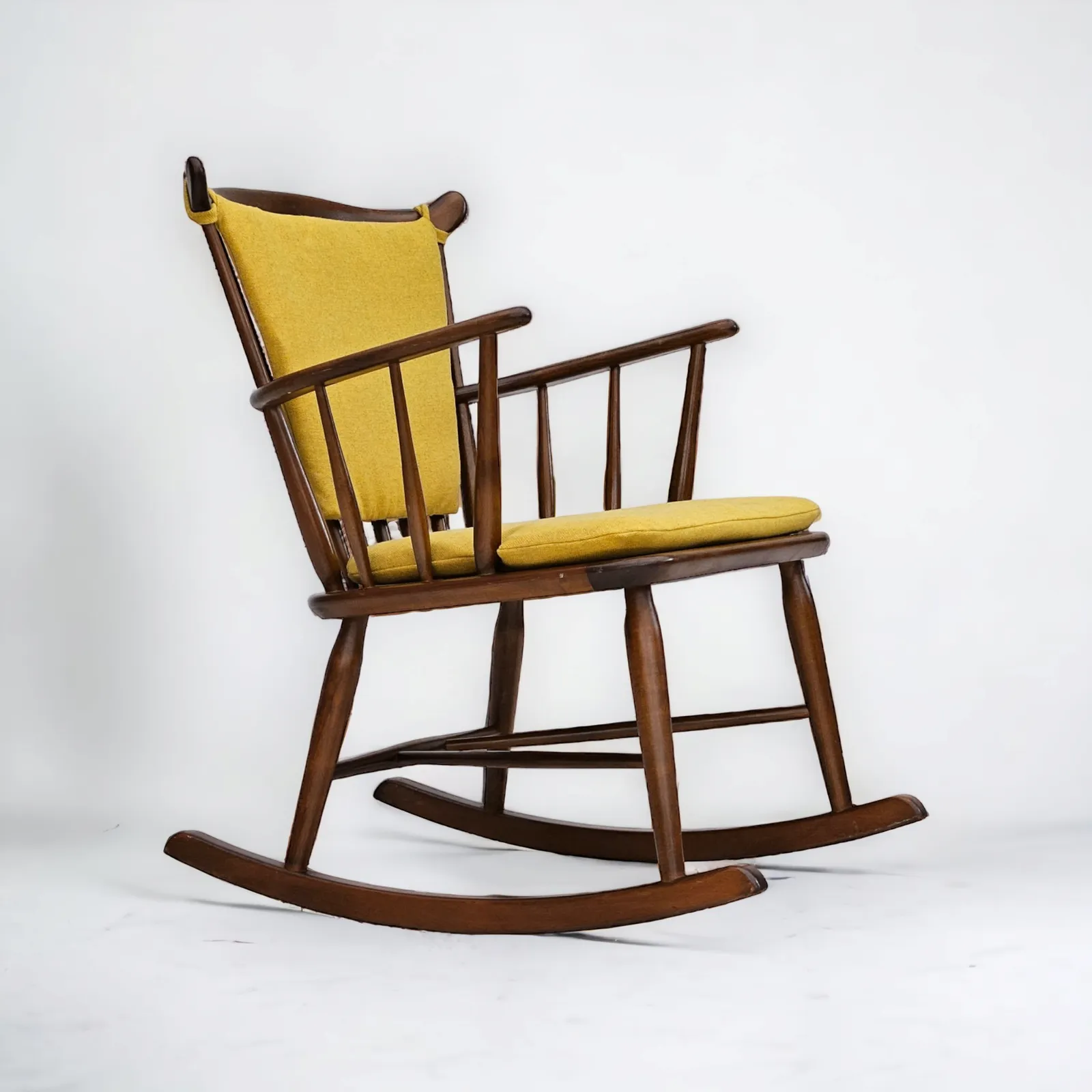 1960 70s, Danish Design By Farstrup Stolefabrik, Reupholstered Rocking Chair.