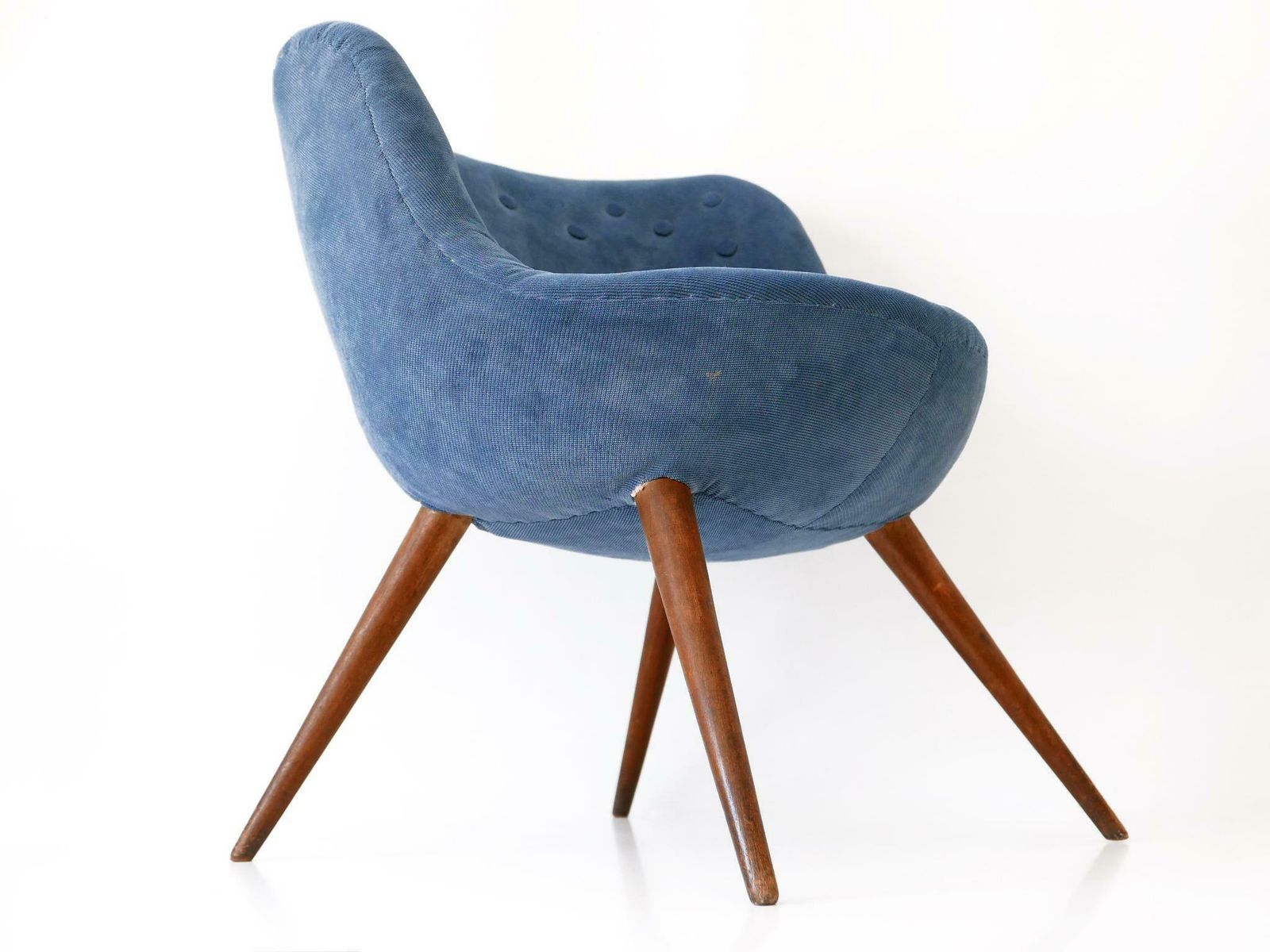 photo furniture Set Of Two Rare Mid Century Easy Chairs By Fritz Neth For Correcta Germany 1950s