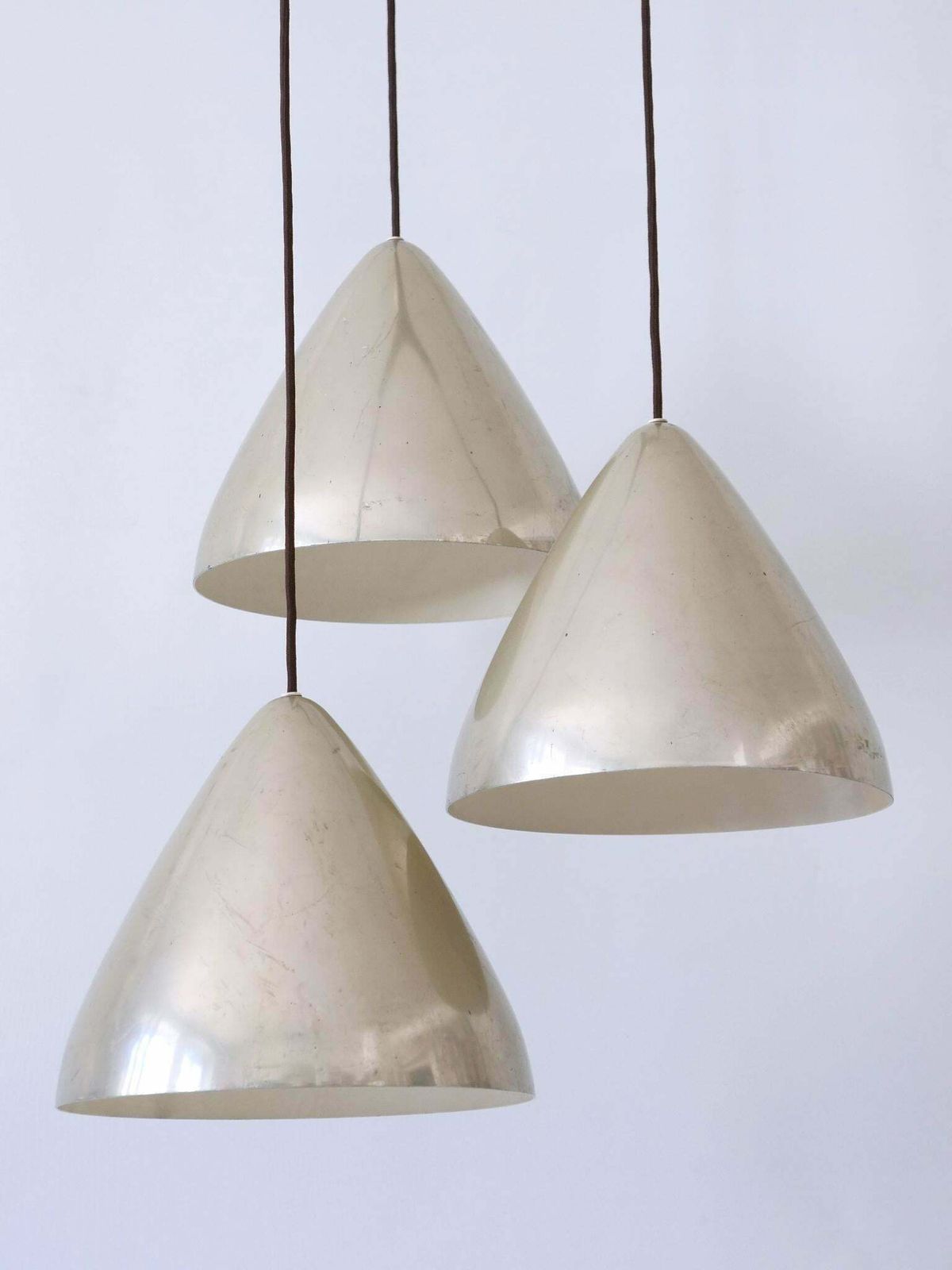 Lighting Elegant Cascading Pendant Lamp By Lisa Johansson Pape For Orno Finland 1960s photo