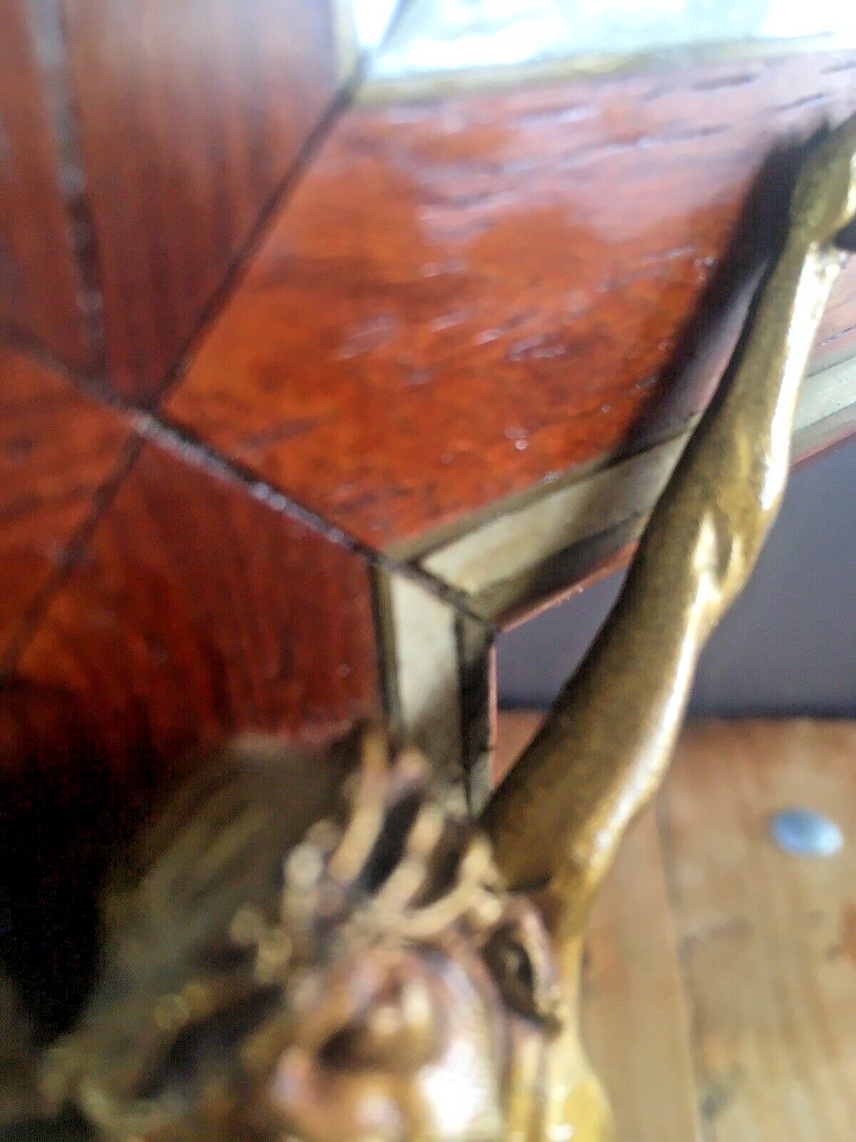 175.0 Large Antique Art Deco Wood & Mother Of Pearl Altar Crucifix Church Cross Jesus photo