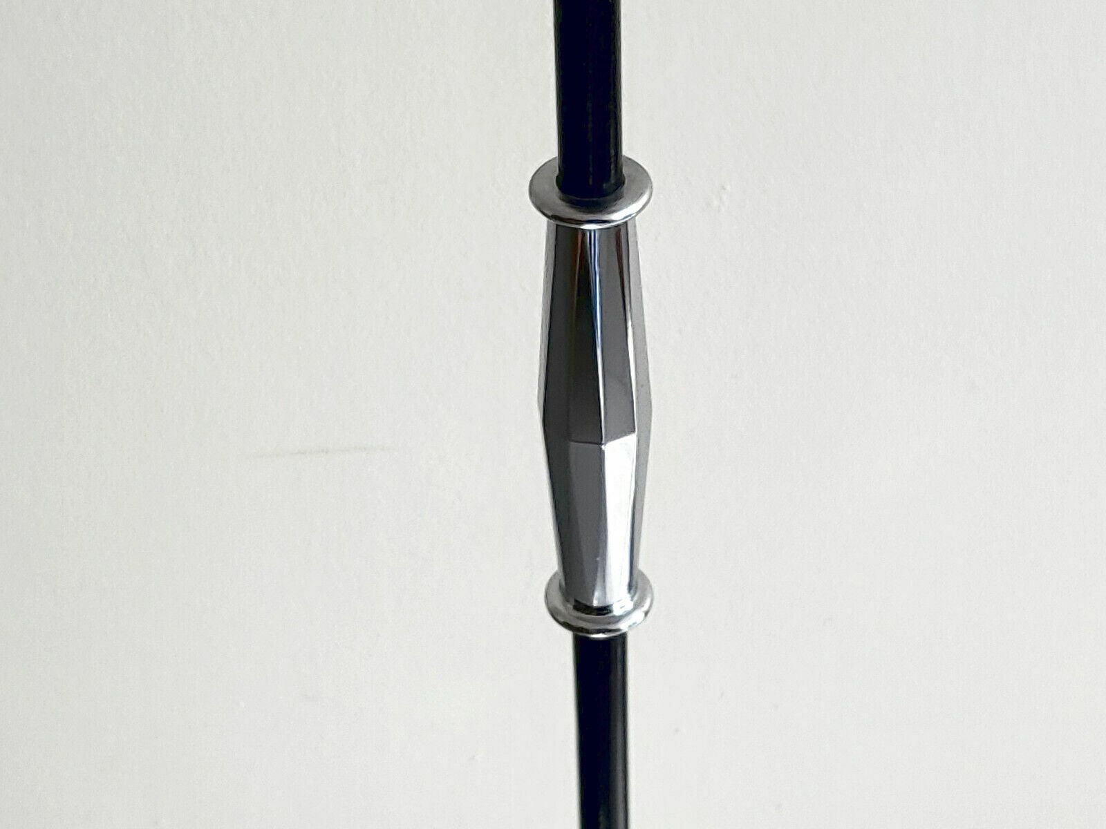 Vintage Floor Lamp 1960 Disco Ball Silver & Black Metal 60s Retro photo 299.0